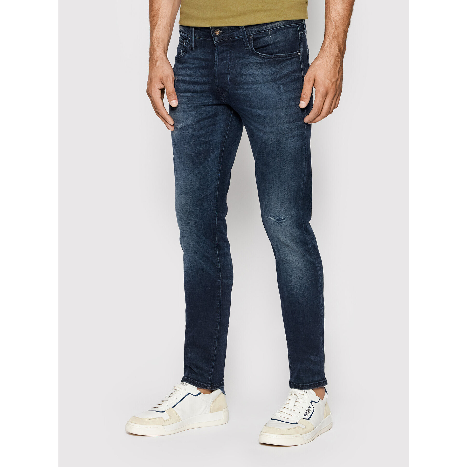 Jack&Jones Farmer Glenn 12193402 Sötétkék Slim Fit - Pepit.hu