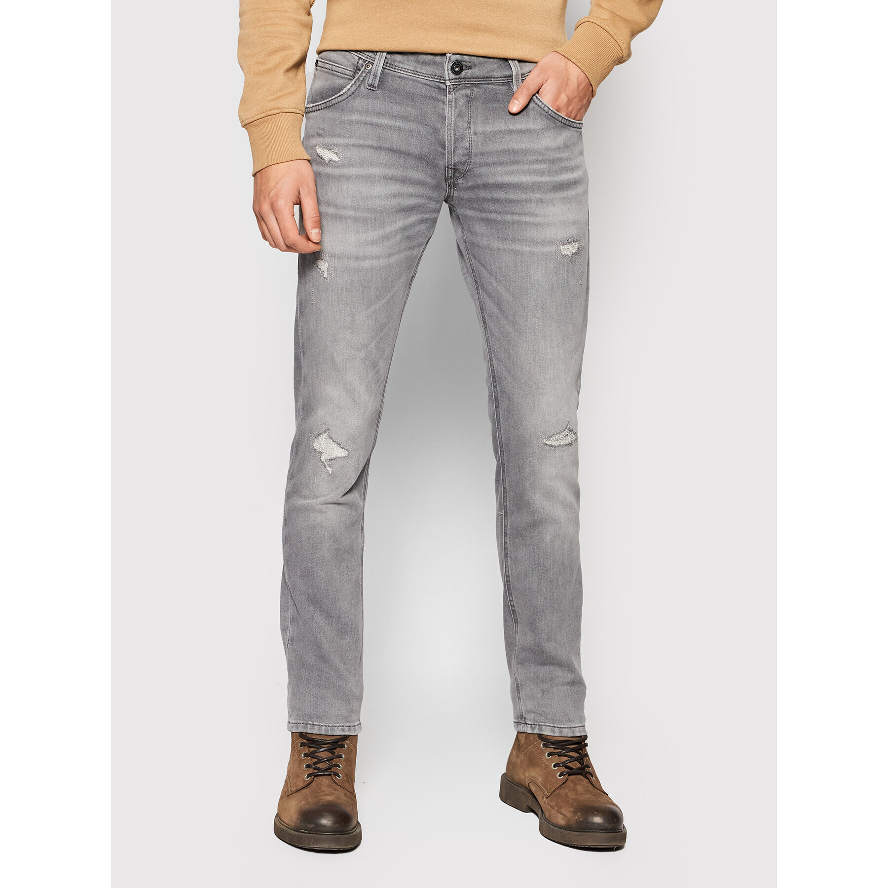 Jack&Jones Farmer Glenn 12194540 Szürke Slim Fit - Pepit.hu