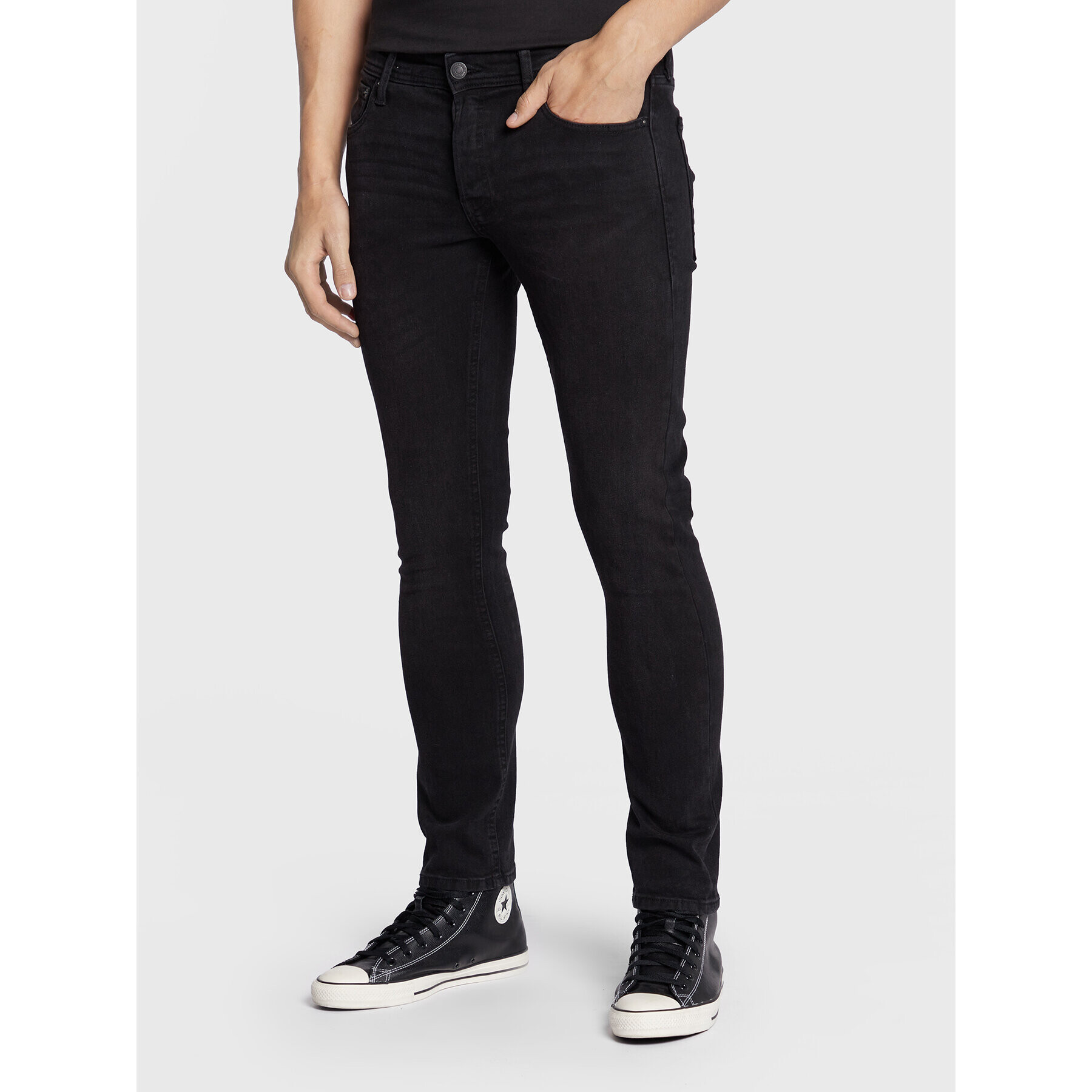 Jack&Jones Farmer Glenn 12213610 Fekete Slim Fit - Pepit.hu