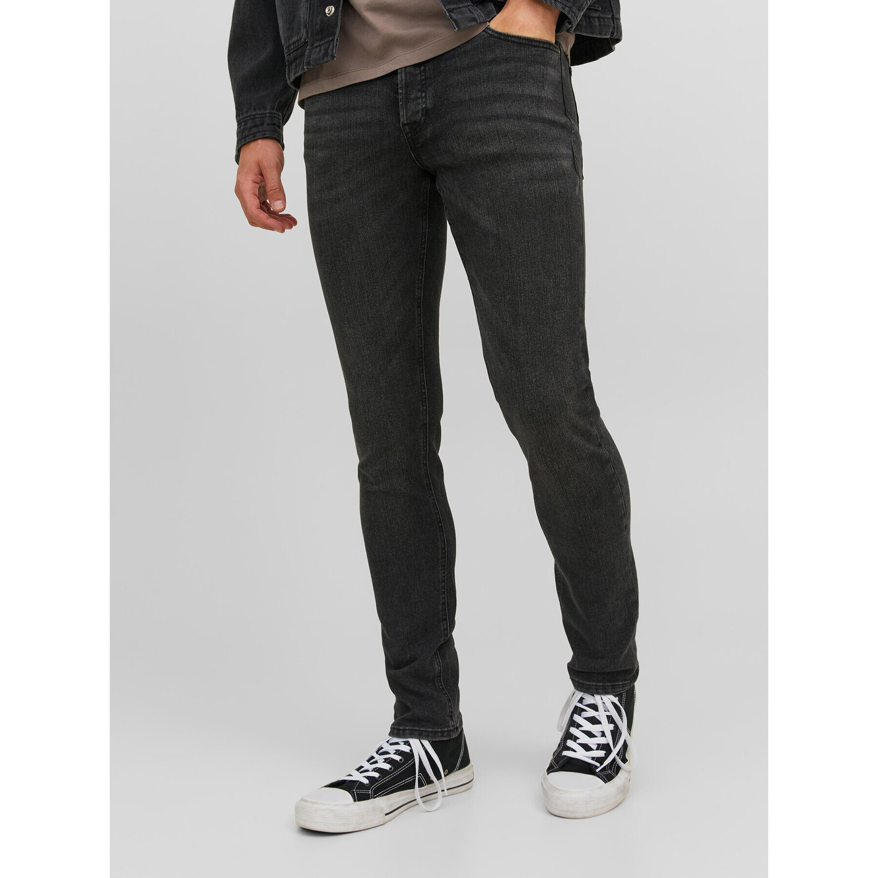 Jack&Jones Farmer Glenn 12237350 Fekete Slim Fit - Pepit.hu