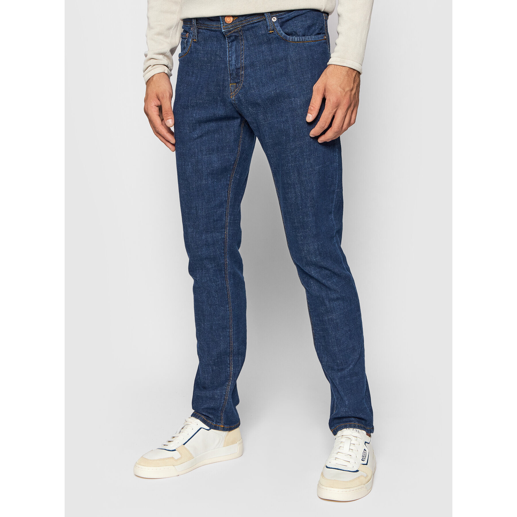 Jack&Jones Farmer Glenn Felix 12185858 Sötétkék Slim Fit - Pepit.hu