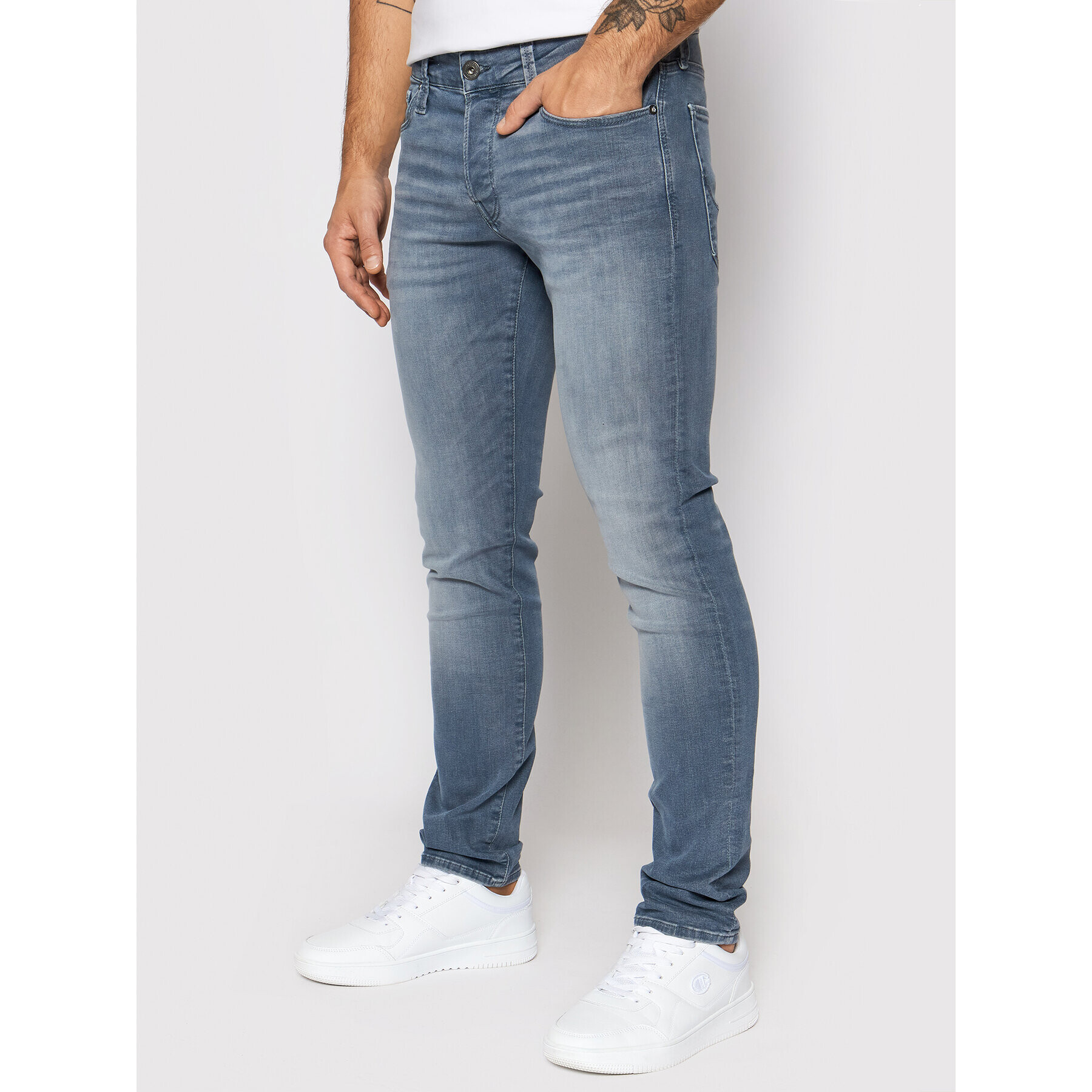 Jack&Jones Farmer Glenn Icon 12194438 Kék Slim Fit - Pepit.hu