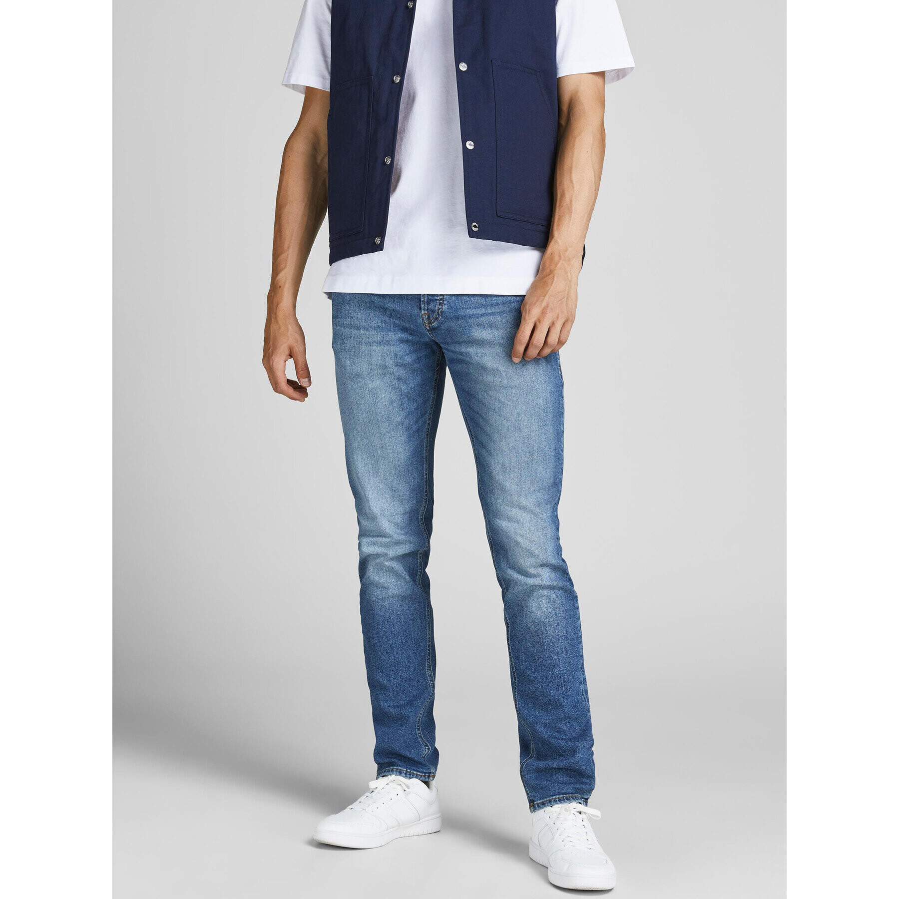 Jack&Jones Farmer Liam 12182976 Kék Skinny Fit - Pepit.hu