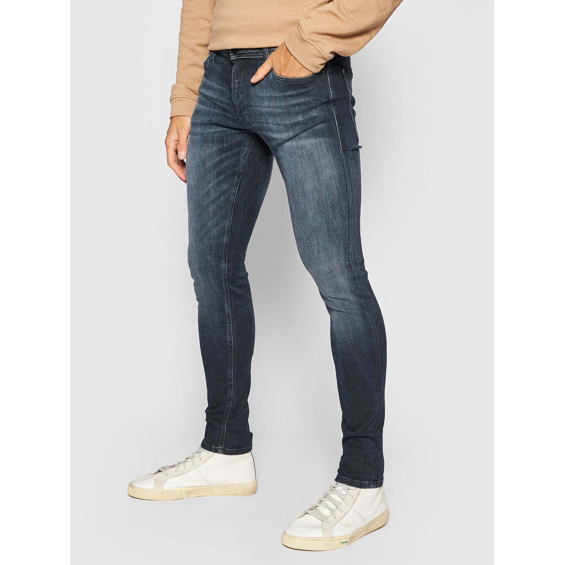 Jack&Jones Farmer Liam 12185949 Sötétkék Skinny Fit - Pepit.hu