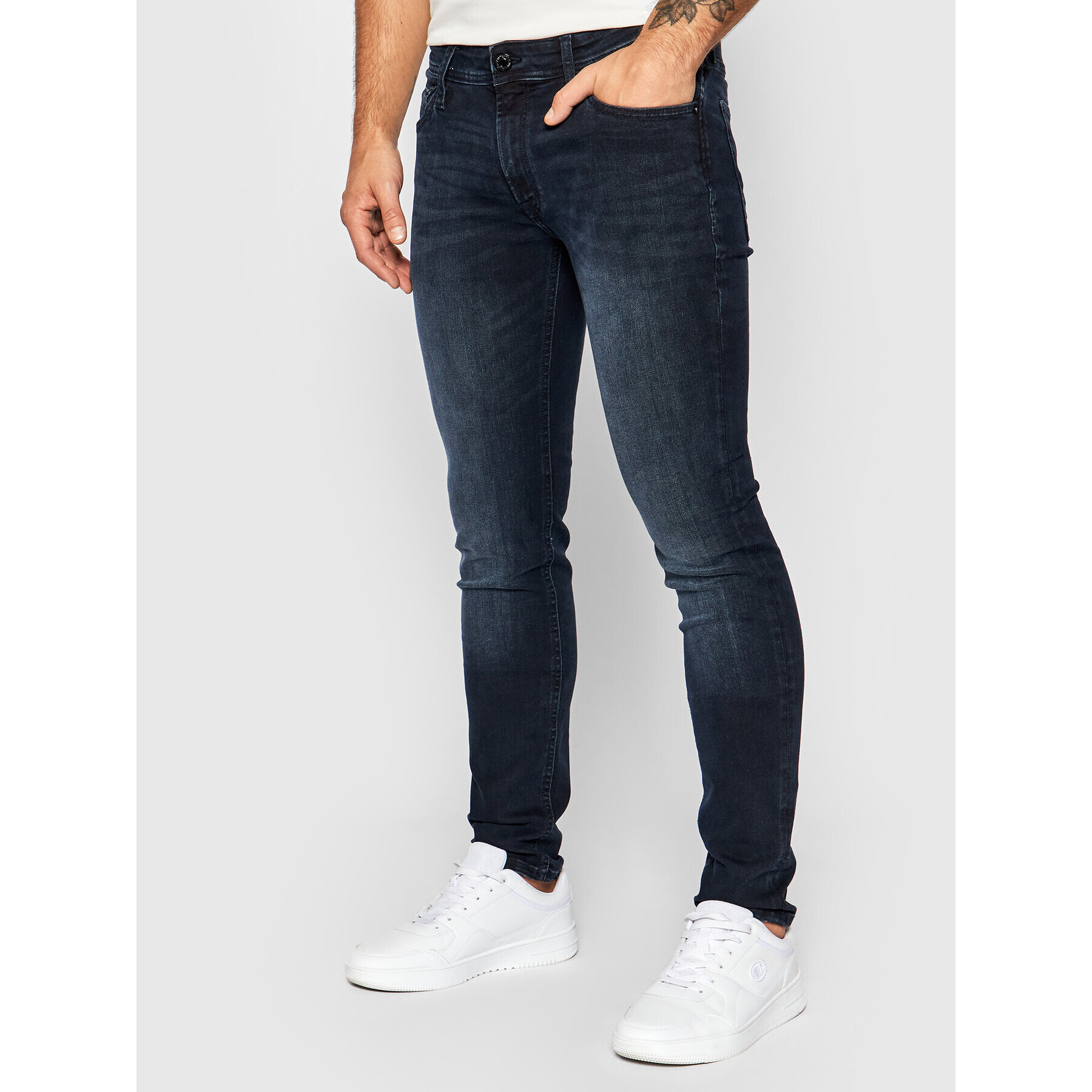 Jack&Jones Farmer Liam Original Agi 12166852 Sötétkék Skinny Fit - Pepit.hu