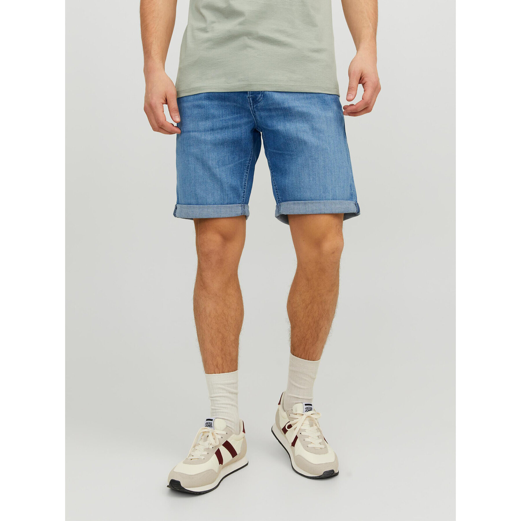 Jack&Jones Farmer rövidnadrág 12225898 Kék Regular Fit - Pepit.hu