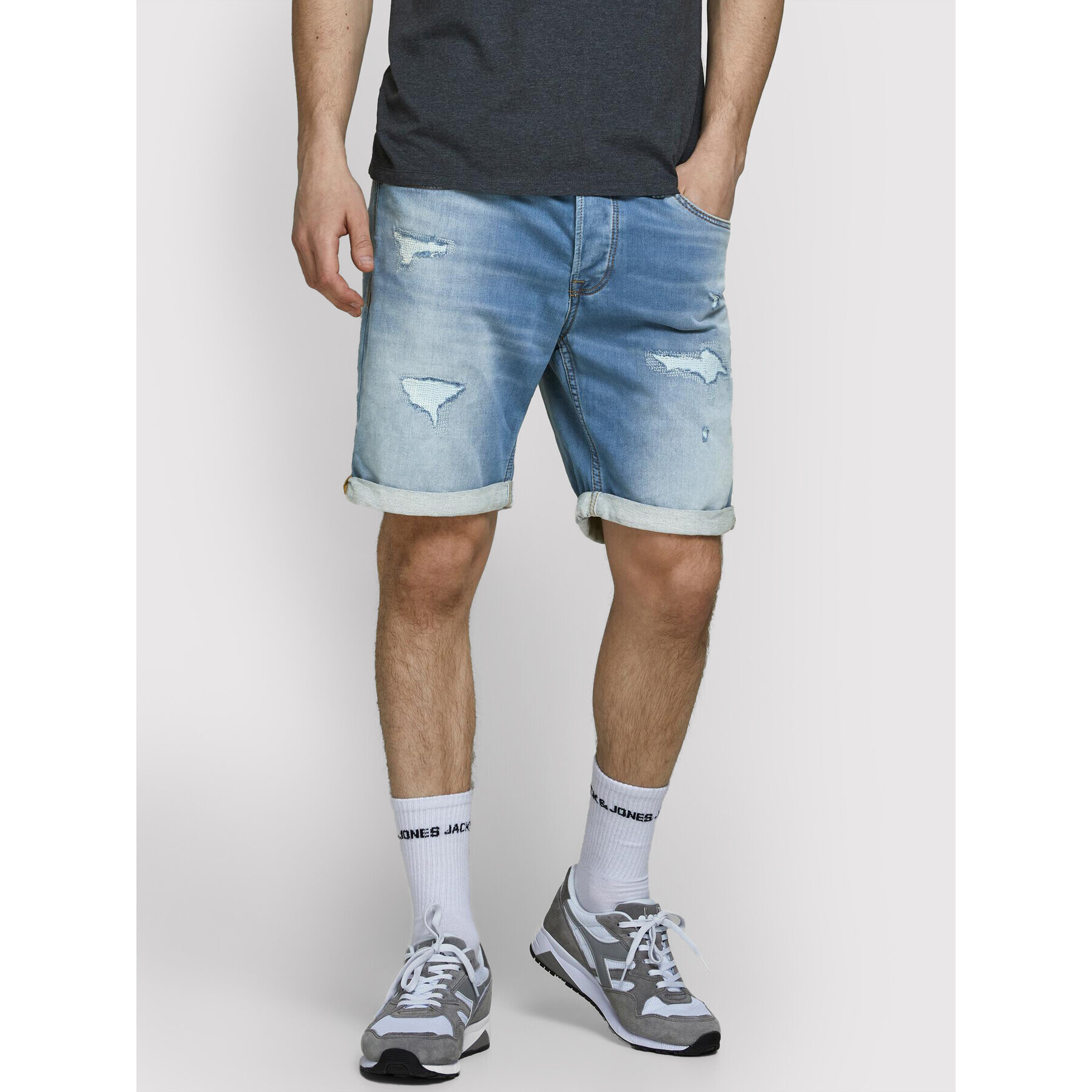 Jack&Jones Farmer rövidnadrág Rick 12166272 Kék Regular Fit - Pepit.hu