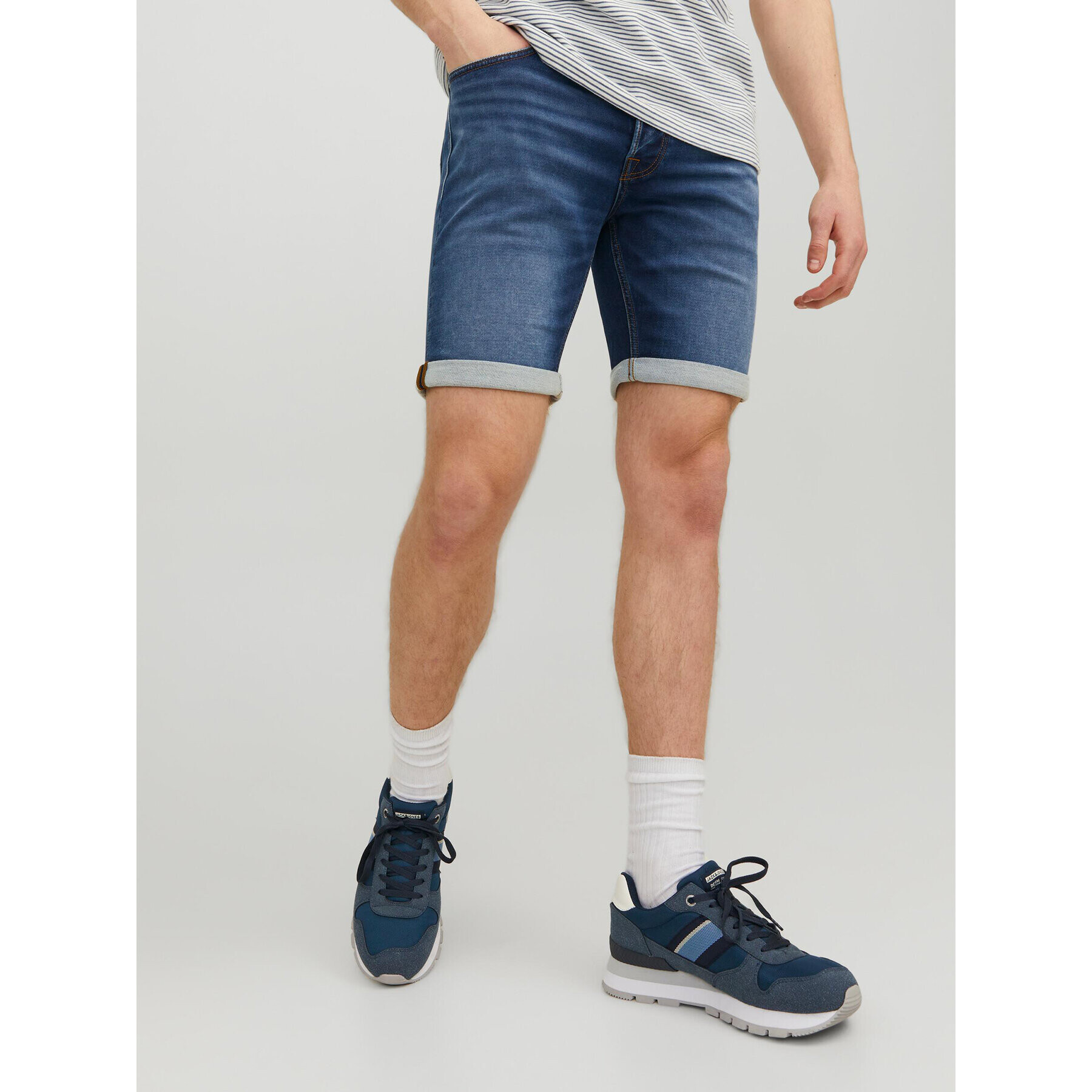 Jack&Jones Farmer rövidnadrág Rick 12223677 Sötétkék Regular Fit - Pepit.hu