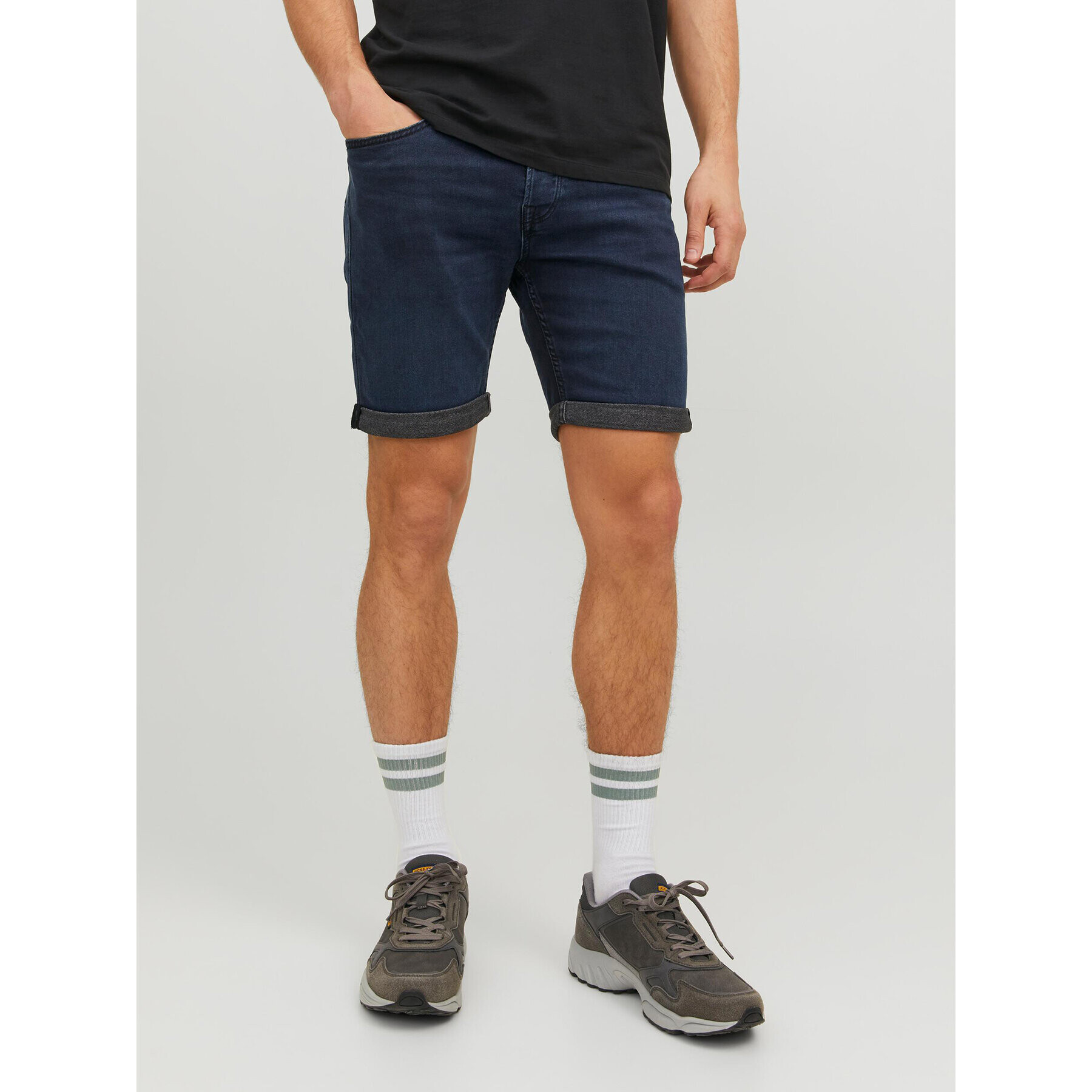 Jack&Jones Farmer rövidnadrág Rick 12223678 Sötétkék Regular Fit - Pepit.hu