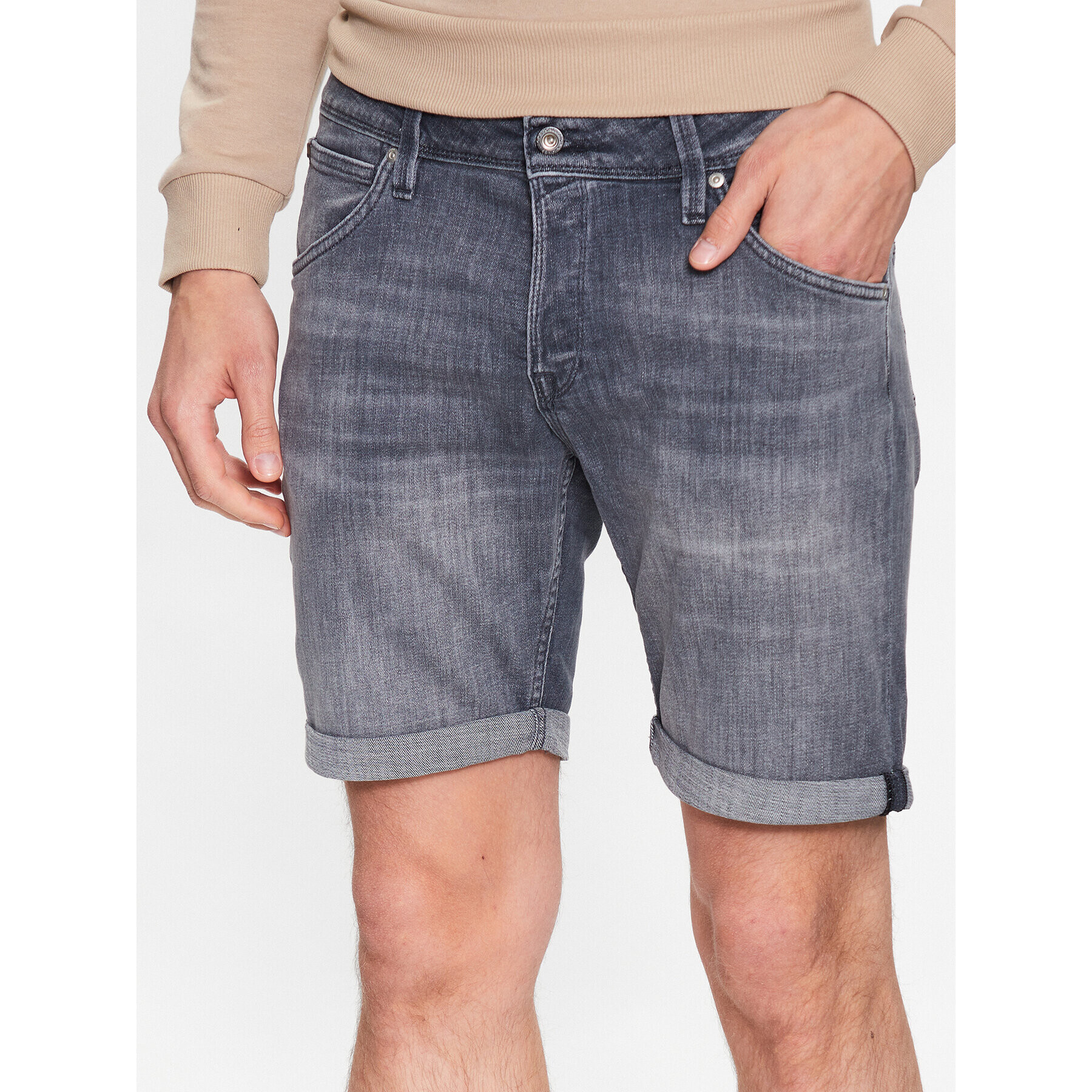 Jack&Jones Farmer rövidnadrág Rick 12226232 Szürke Regular Fit - Pepit.hu