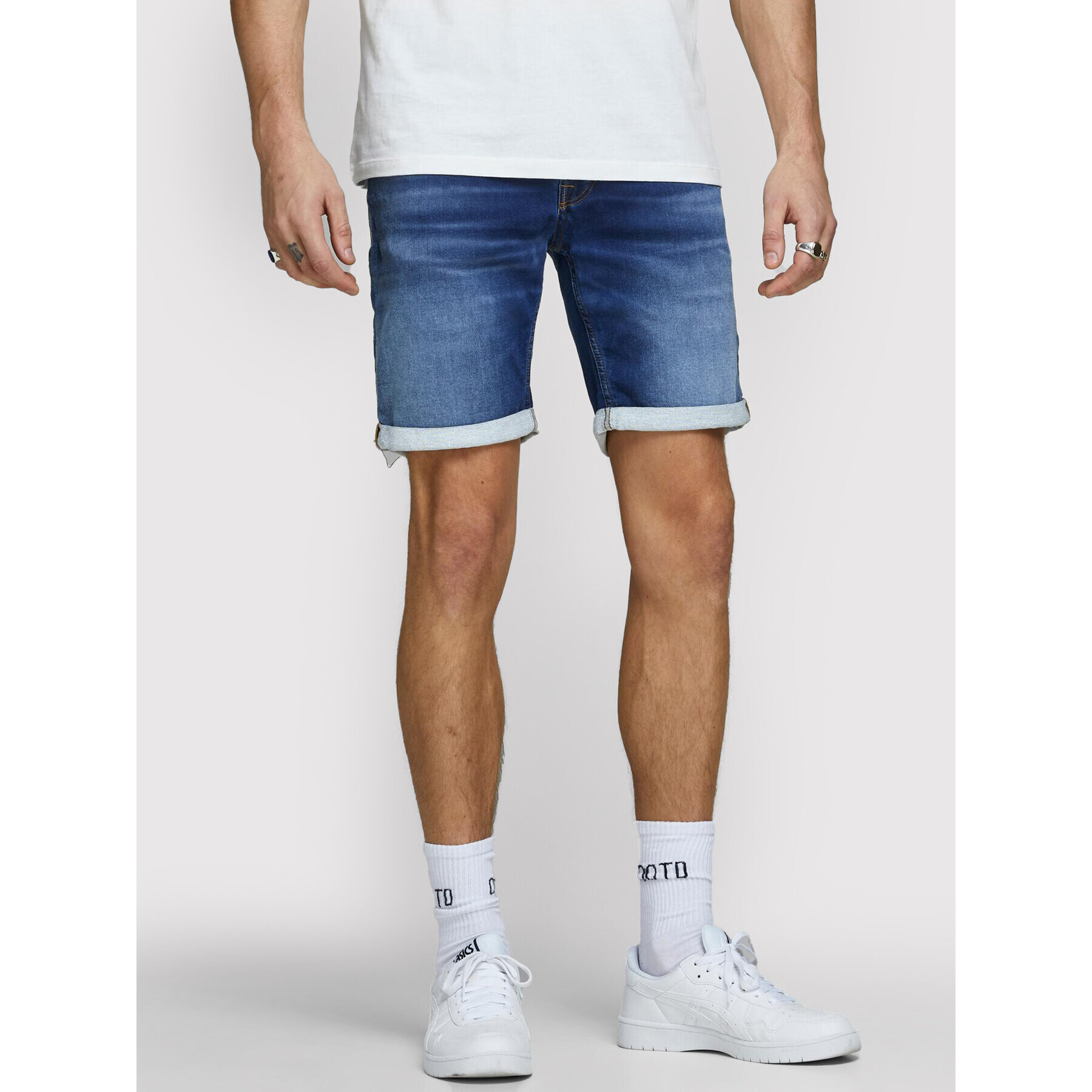 Jack&Jones Farmer rövidnadrág Rick Icon 12166269 Sötétkék Regular Fit - Pepit.hu