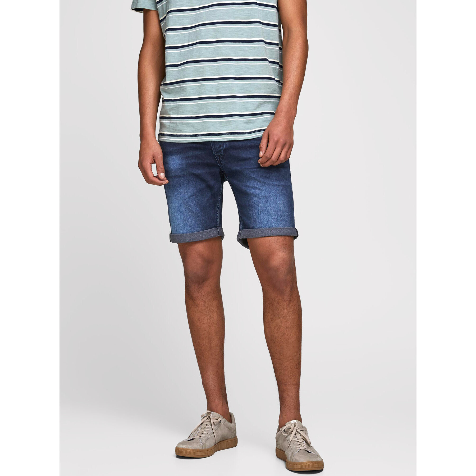 Jack&Jones Farmer rövidnadrág Rick Icon 12170014 Sötétkék Regular Fit - Pepit.hu