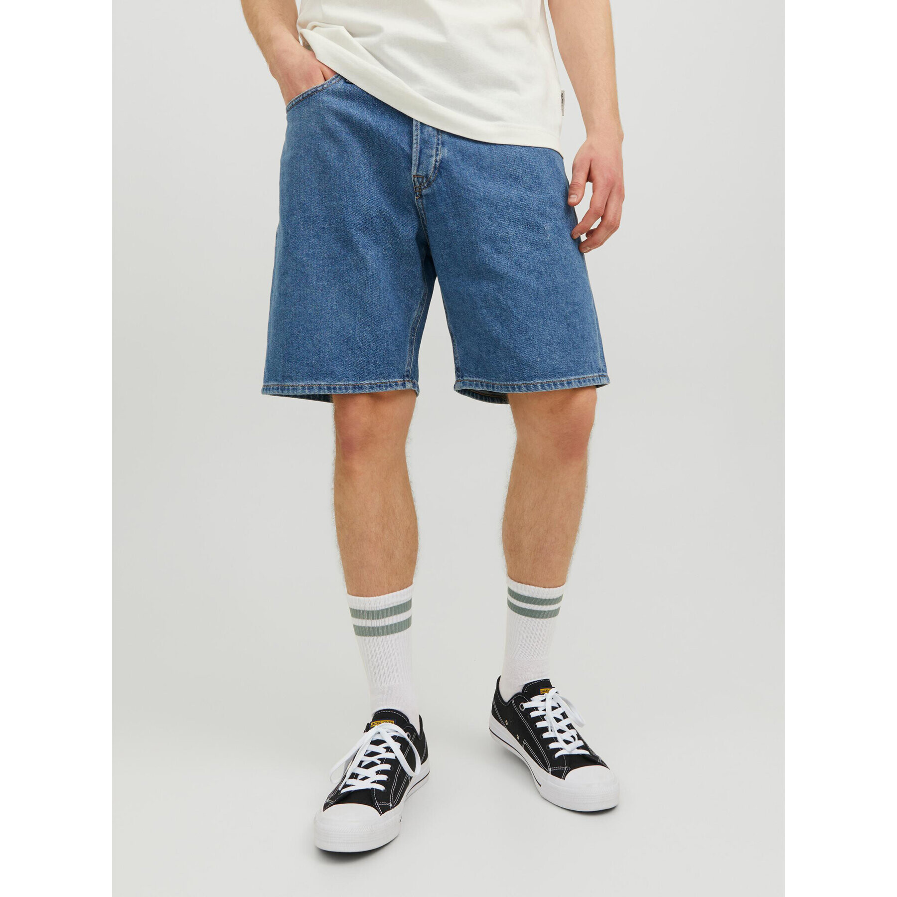 Jack&Jones Farmer rövidnadrág Tony 12238939 Kék Baggy Fit - Pepit.hu