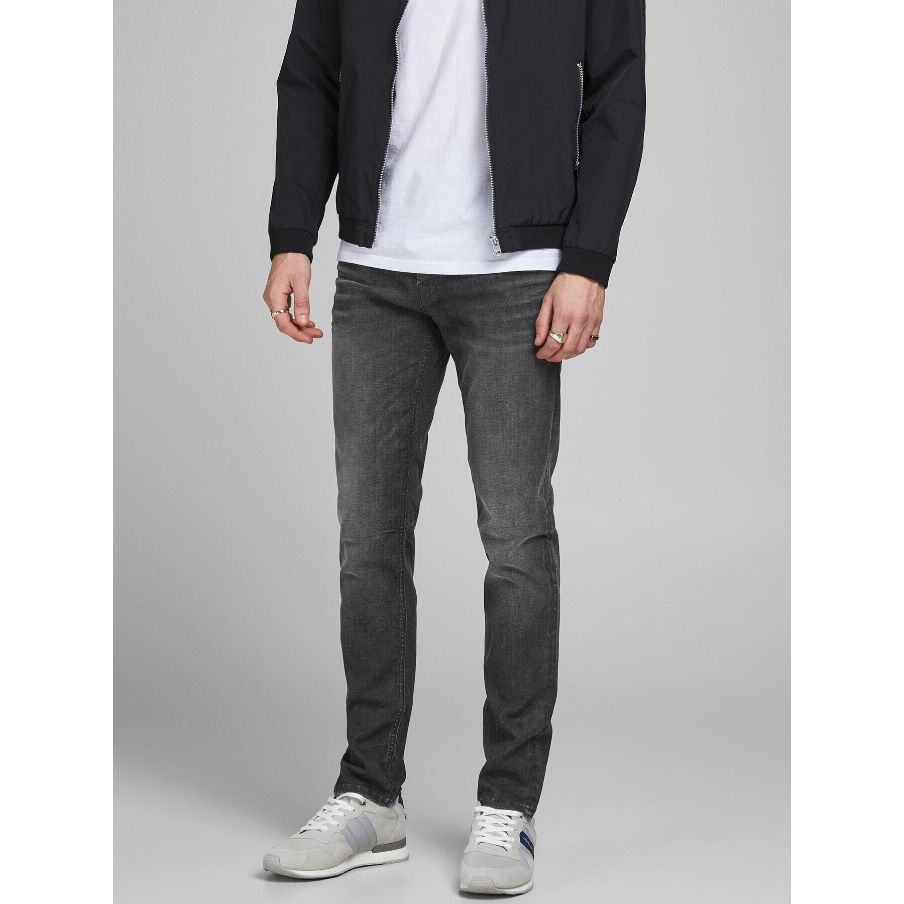 Jack&Jones Farmer Tim 12181054 Szürke Slim Fit - Pepit.hu