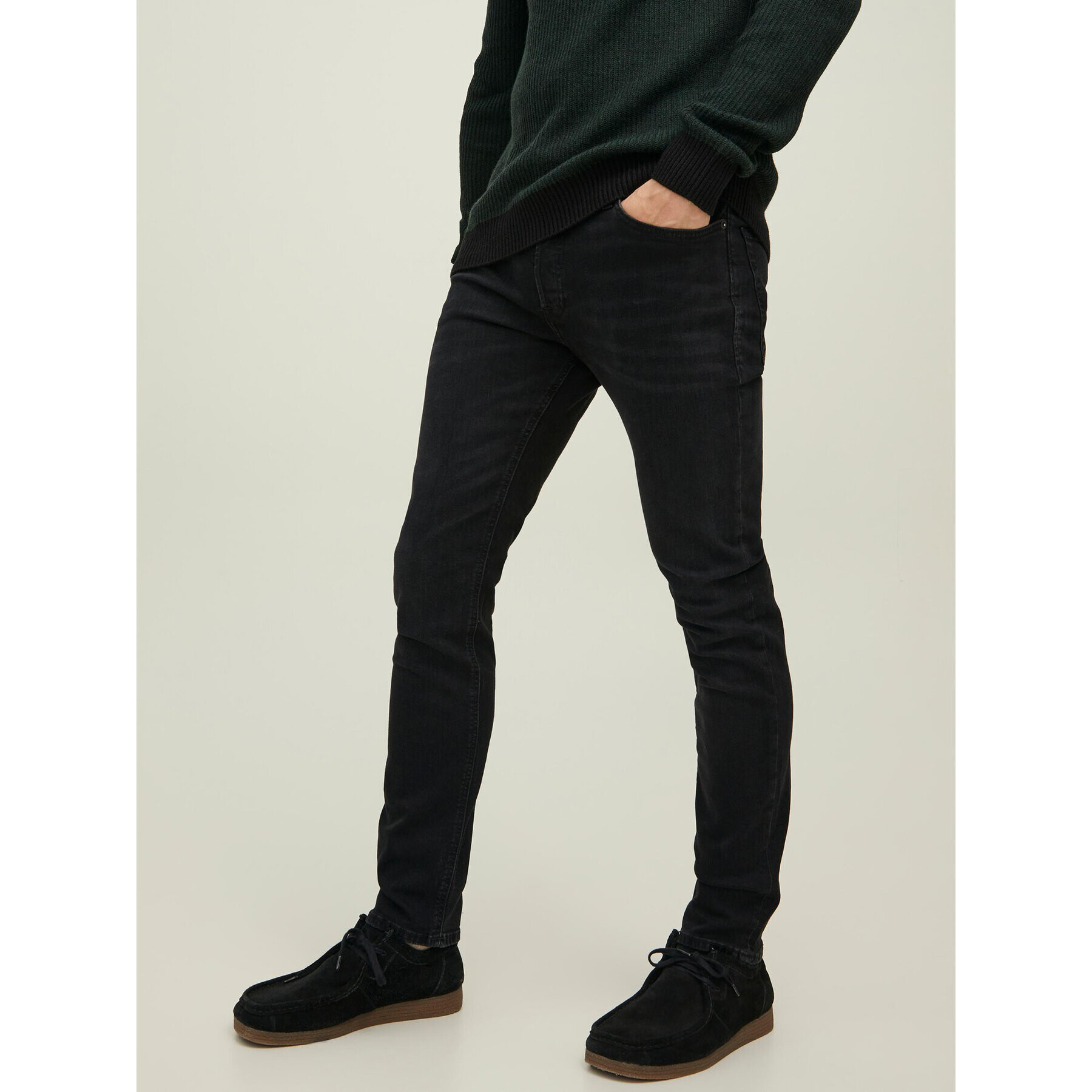 Jack&Jones Farmer Tim 12202099 Fekete Slim Fit - Pepit.hu