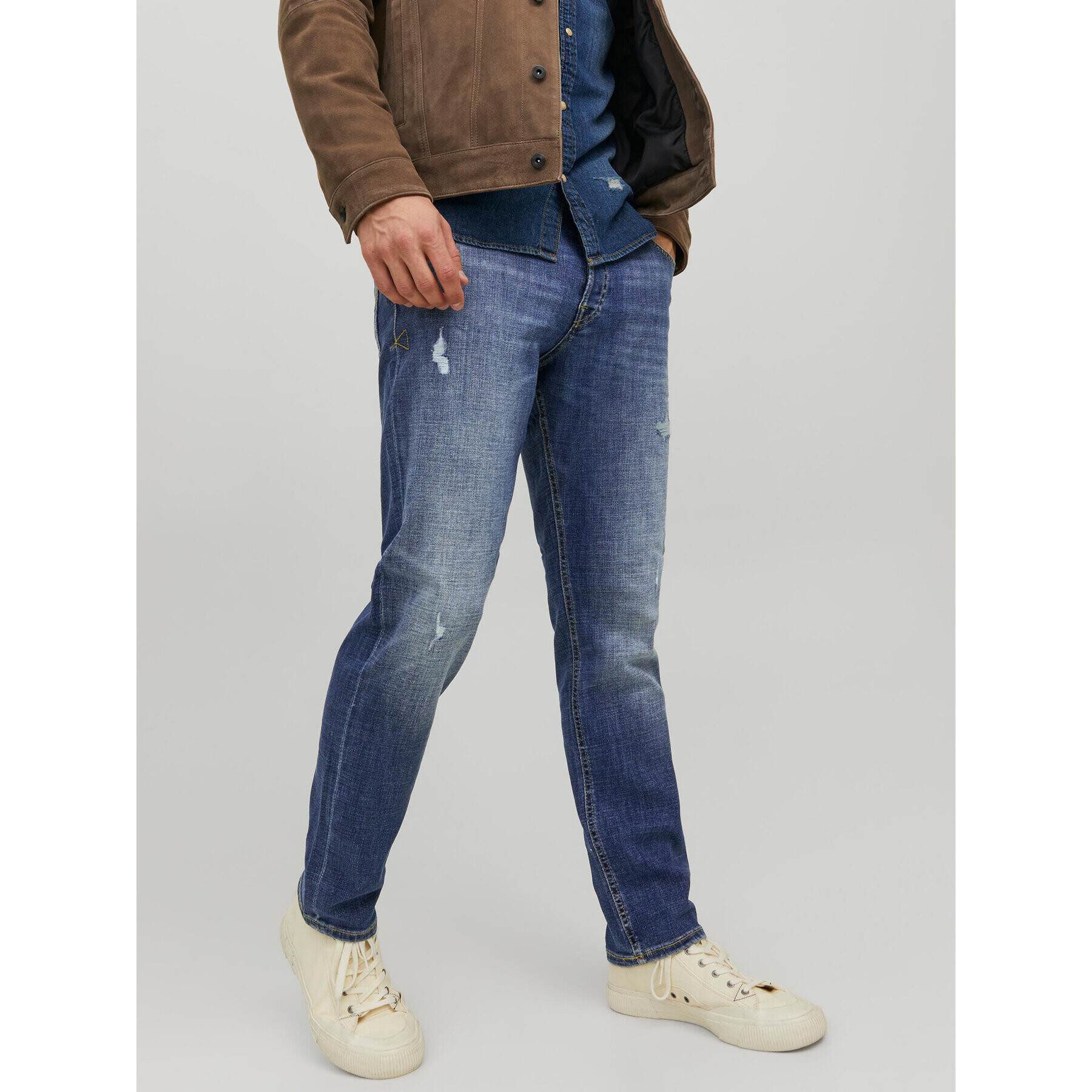 Jack&Jones Farmer Tim 12213158 Kék Slim Fit - Pepit.hu