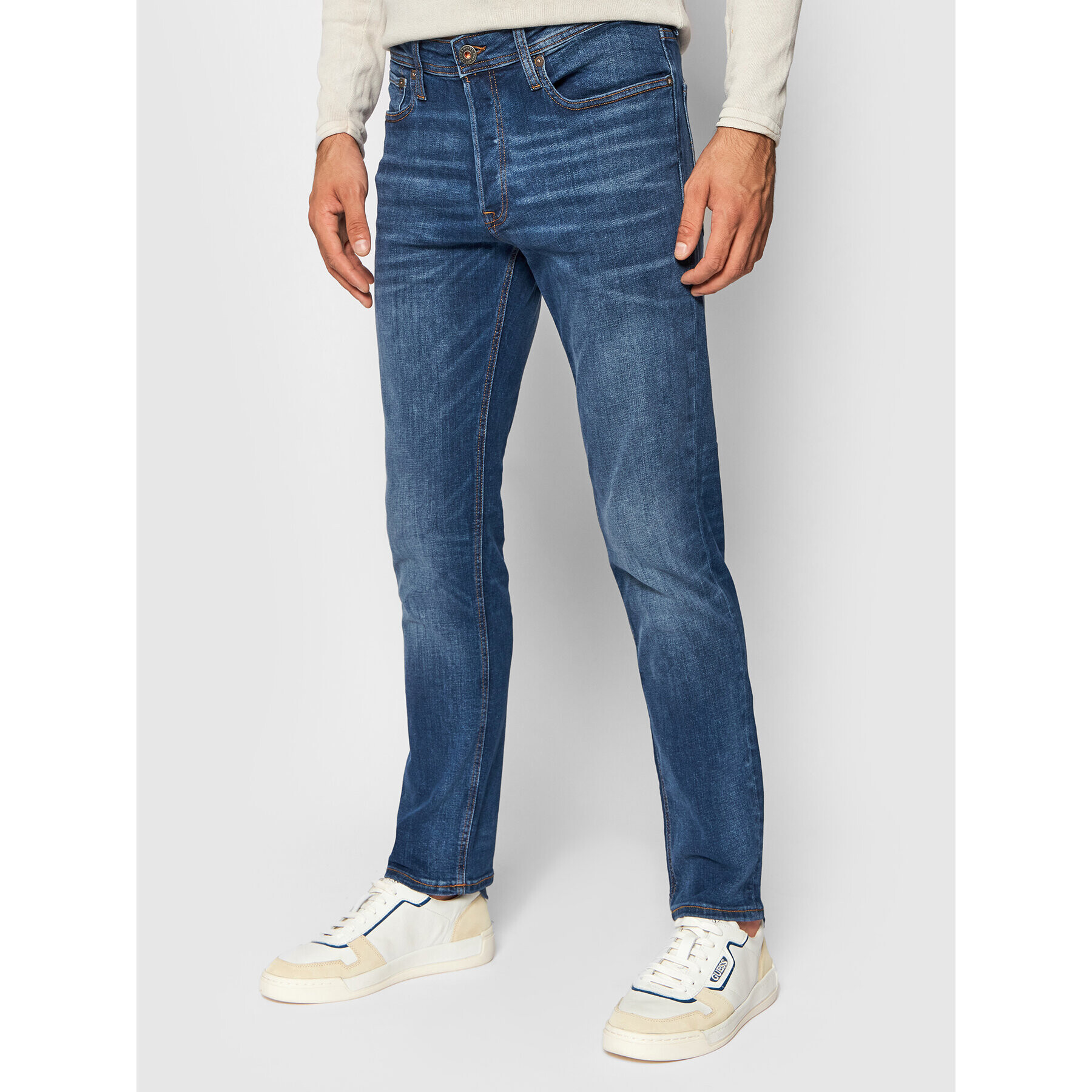 Jack&Jones Farmer Tim Original 12146384 Sötétkék Slim Fit - Pepit.hu