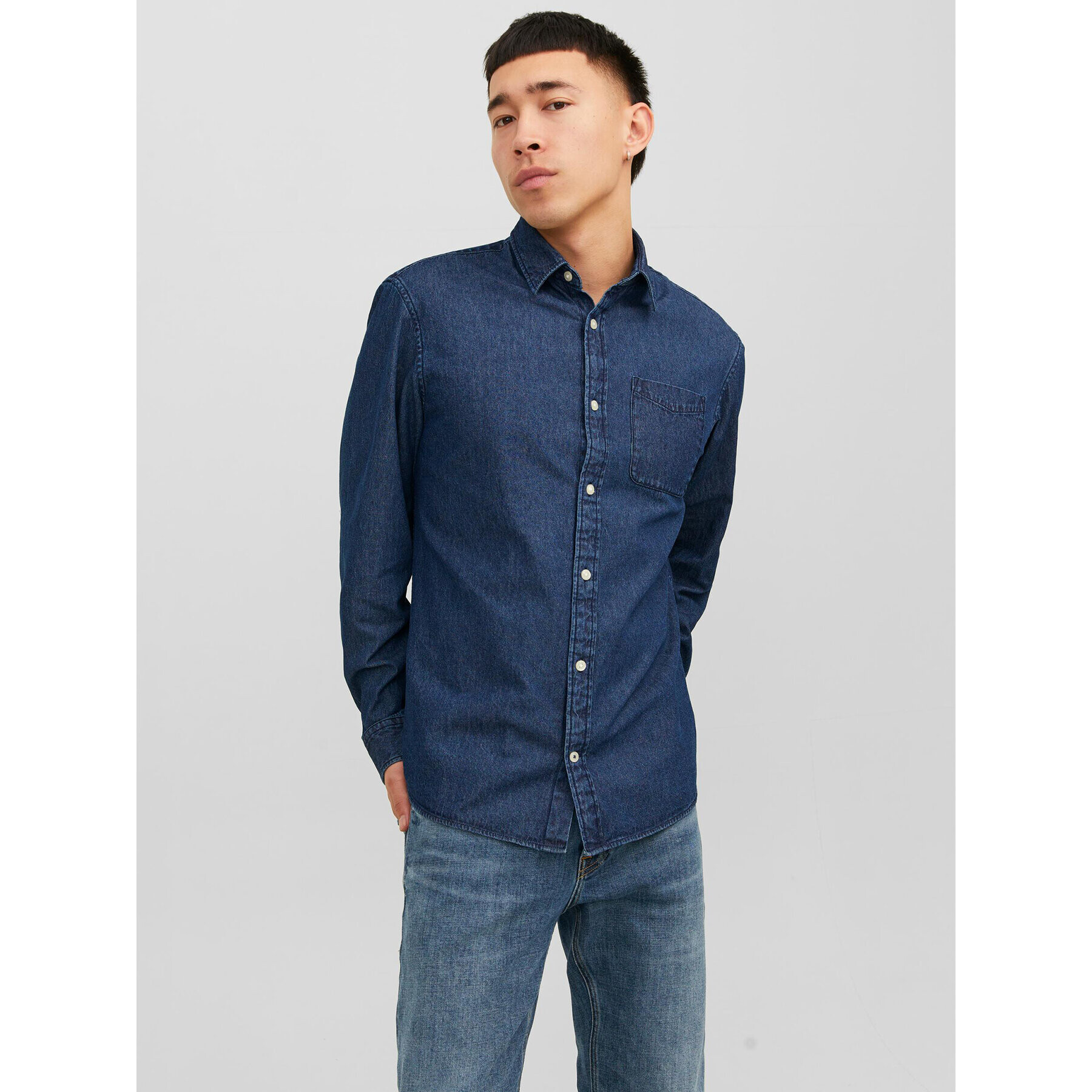 Jack&Jones Farmering 12235984 Sötétkék Slim Fit - Pepit.hu