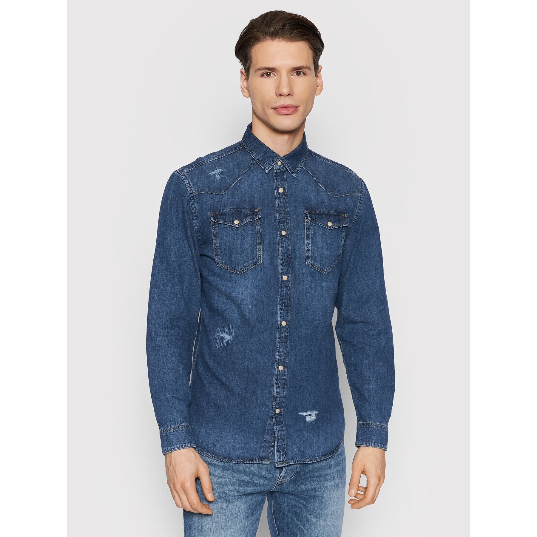 Jack&Jones Farmering Sheridan 12188543 Sötétkék Regular Fit - Pepit.hu