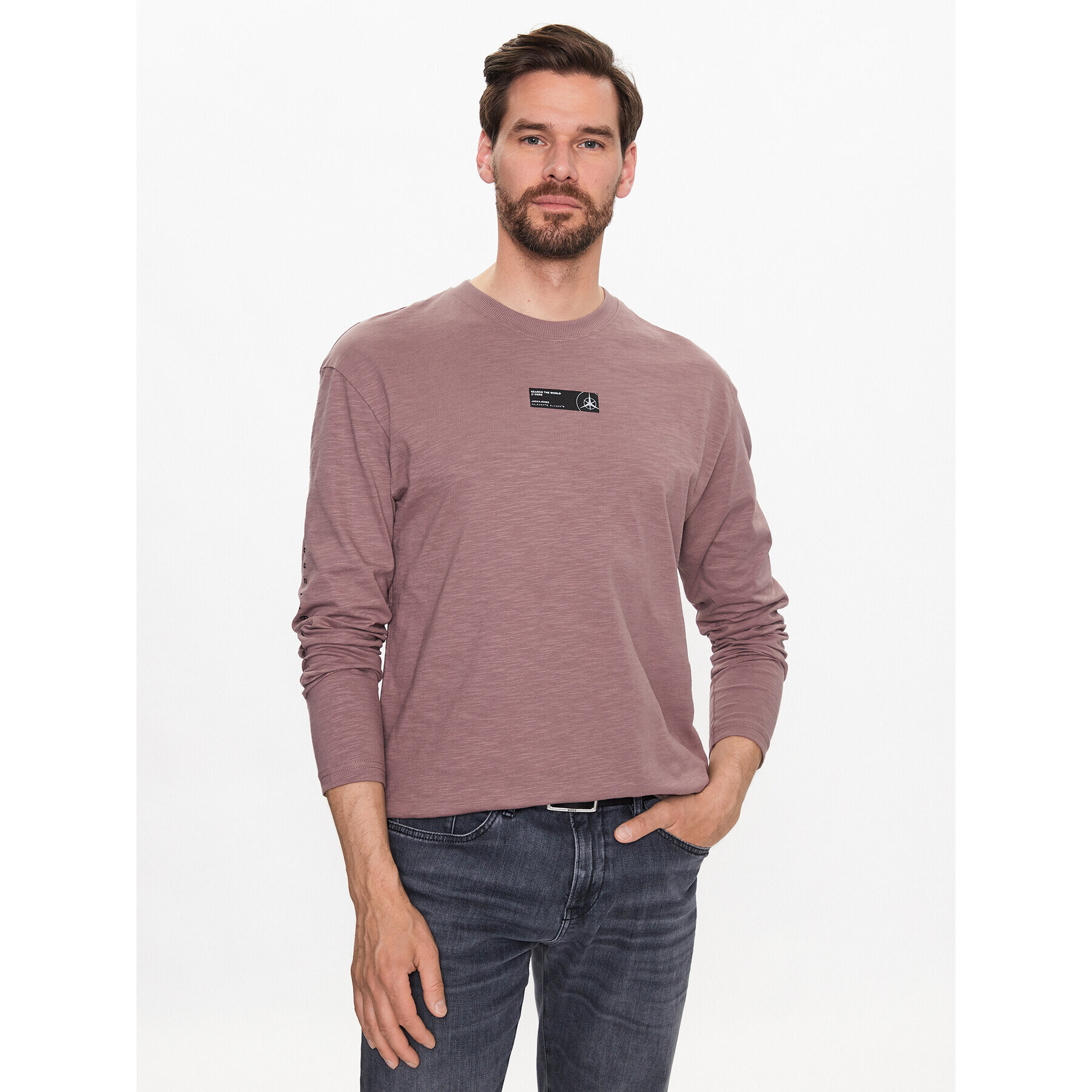 Jack&Jones Hosszú ujjú Navigator 12229680 Rózsaszín Relaxed Fit - Pepit.hu