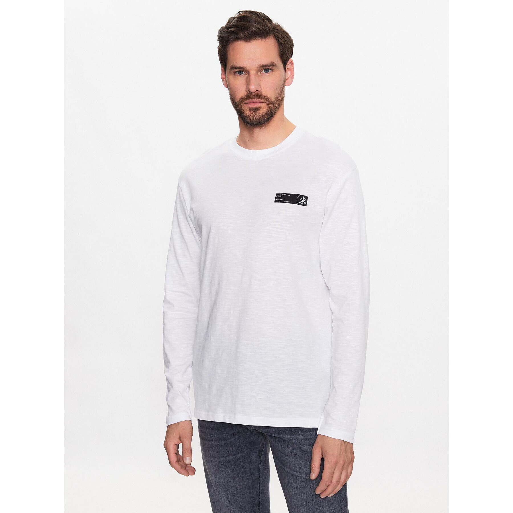 Jack&Jones Hosszú ujjú Navigator 12229680 Fehér Relaxed Fit - Pepit.hu