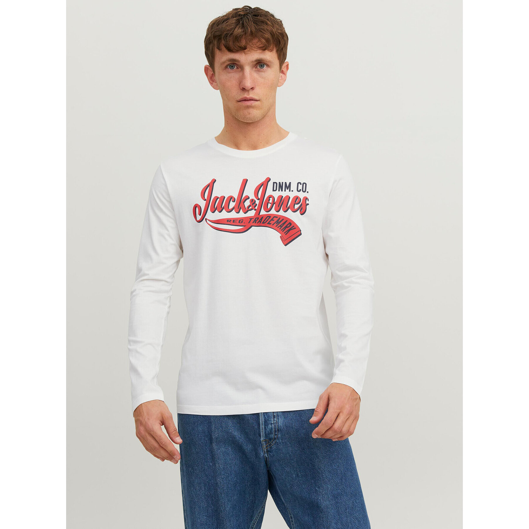 Jack&Jones Hosszú ujjú 12236061 Fehér Standard Fit - Pepit.hu