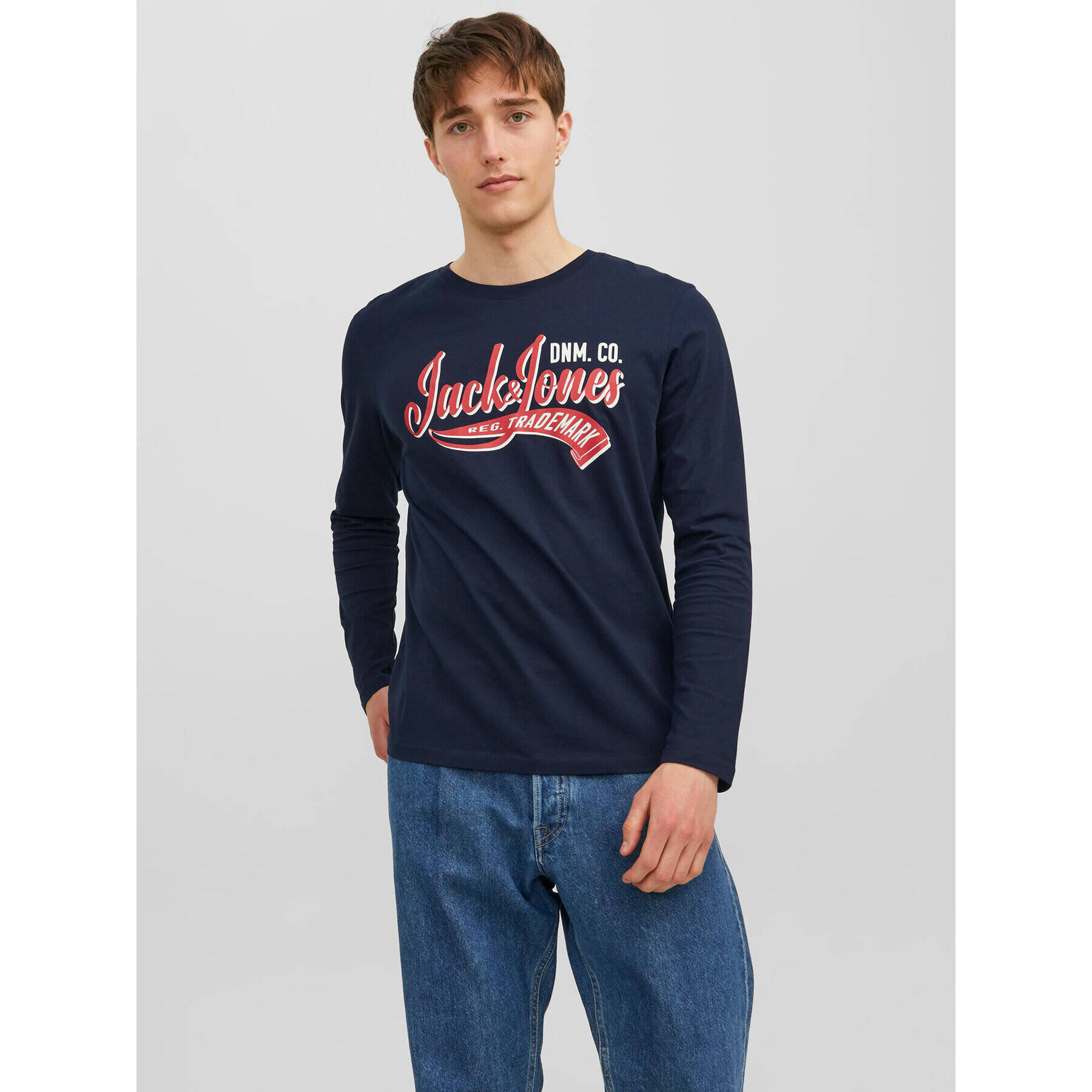 Jack&Jones Hosszú ujjú 12236061 Sötétkék Standard Fit - Pepit.hu