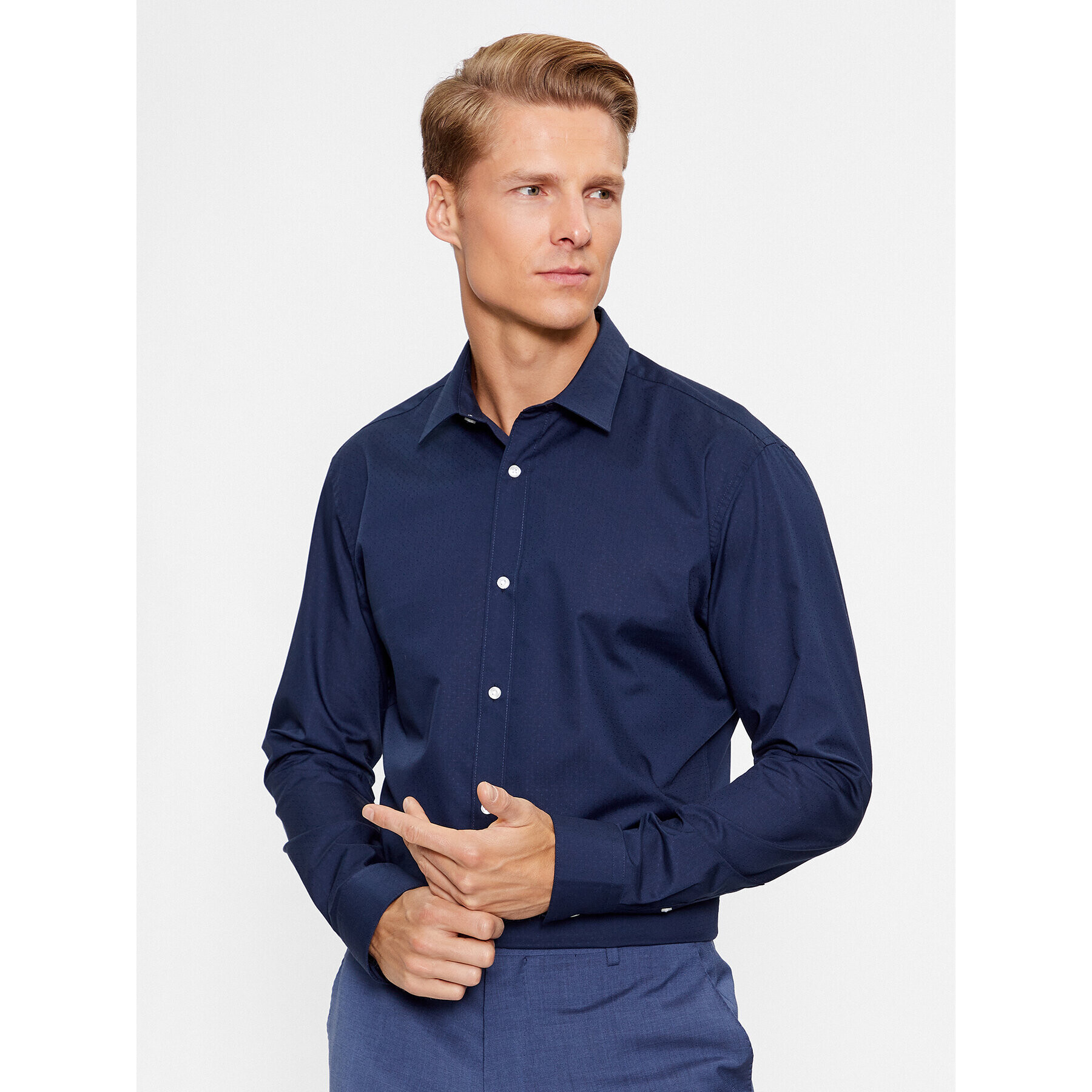 Jack&Jones Ing 12238173 Sötétkék Slim Fit - Pepit.hu