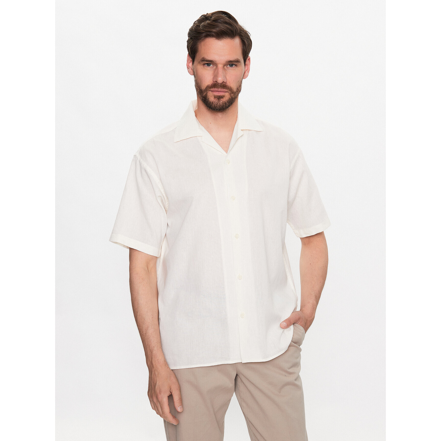 Jack&Jones Ing Belize 12234714 Fehér Relaxed Fit - Pepit.hu