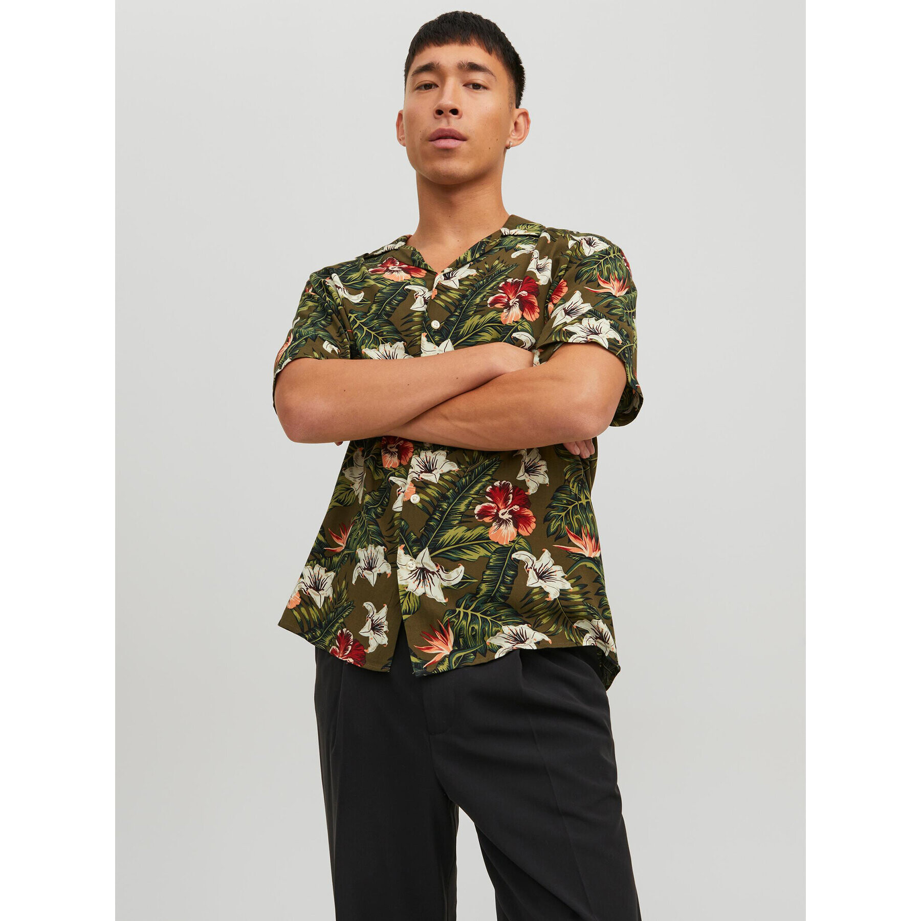 Jack&Jones Ing Jeff 12222898 Zöld Relaxed Fit - Pepit.hu