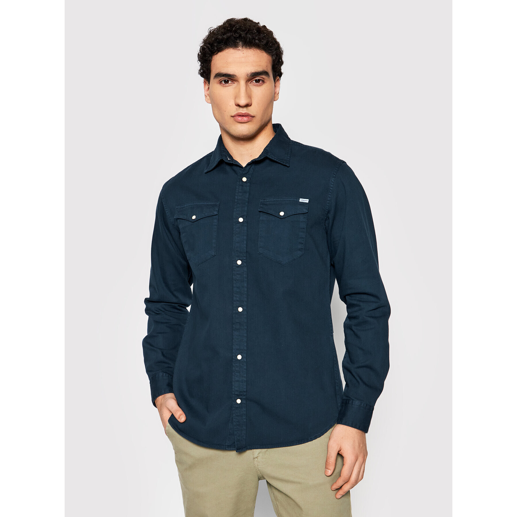 Jack&Jones Ing Sheridan 12138115 Sötétkék Slim Fit - Pepit.hu