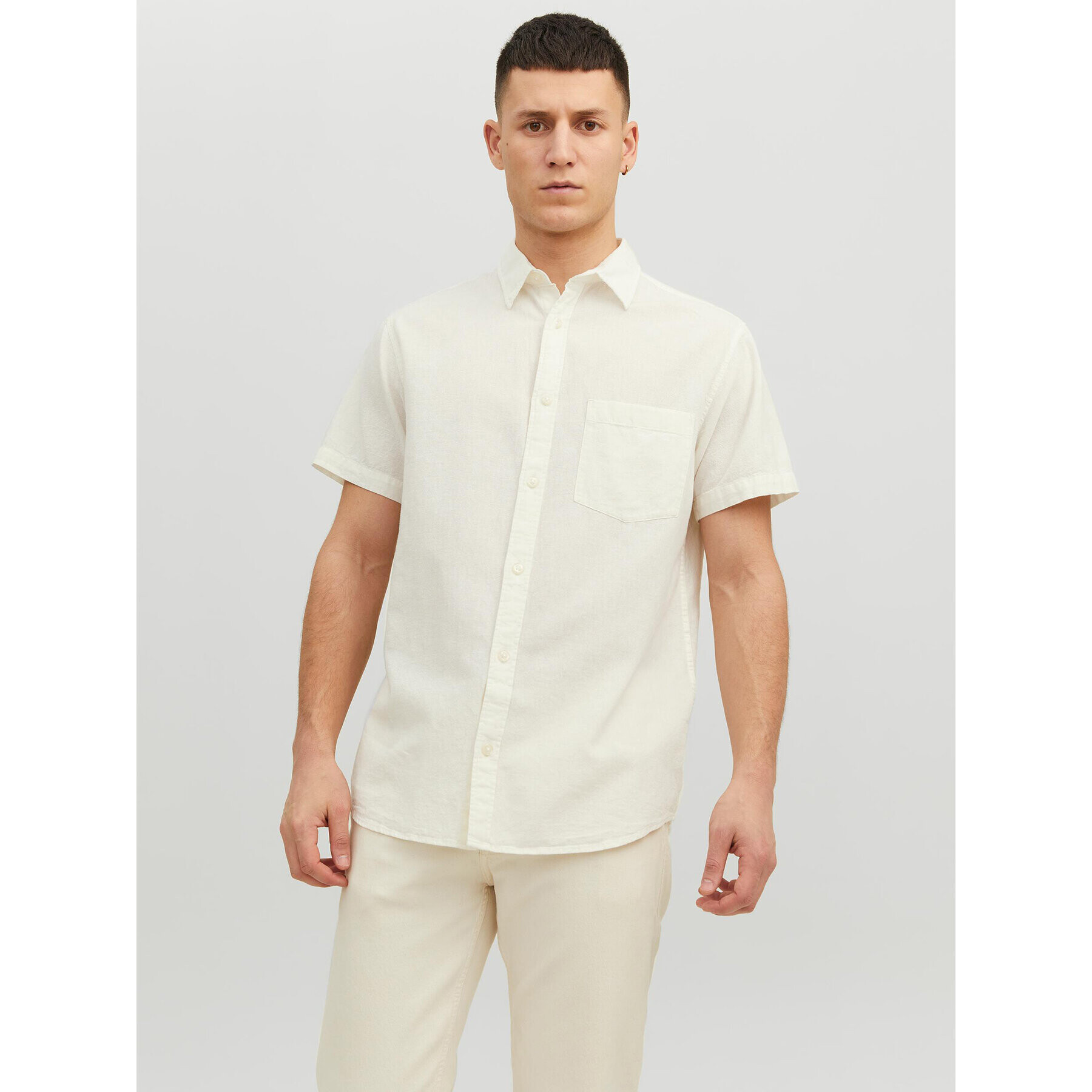 Jack&Jones Ing Tulum 12234699 Fehér Relaxed Fit - Pepit.hu