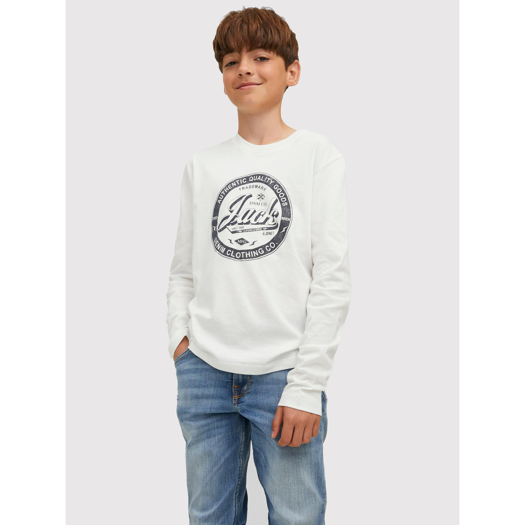 Jack&Jones Junior 2 db-os blúz szett Jeans 12222427 Sötétkék Regular Fit - Pepit.hu