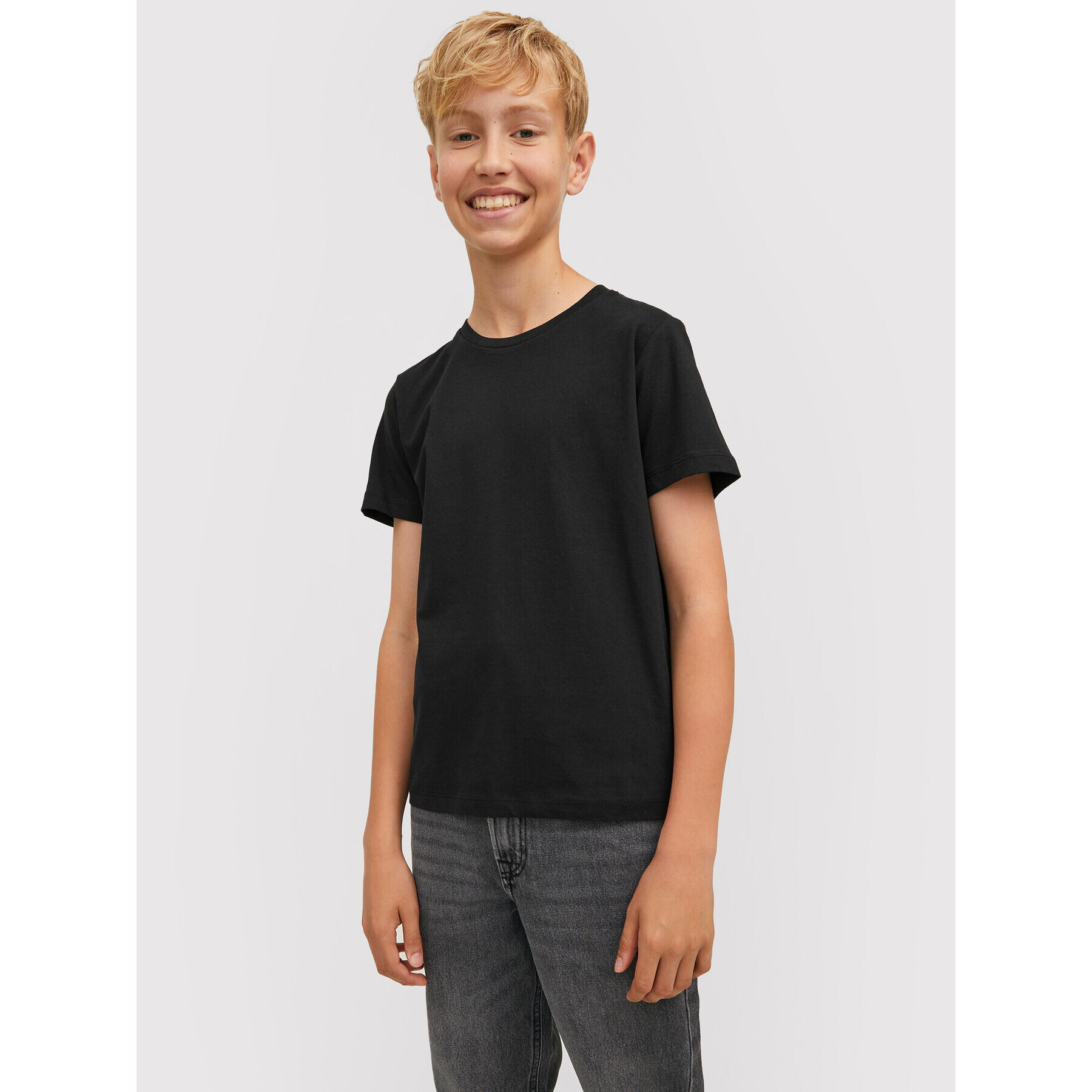 Jack&Jones Junior 3 db póló Organic 12210989 Fekete Regular Fit - Pepit.hu