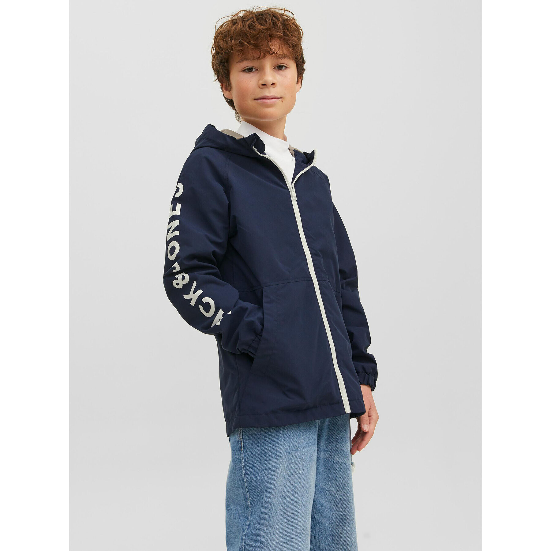 Jack&Jones Junior Átmeneti kabát 12185183 Sötétkék - Pepit.hu