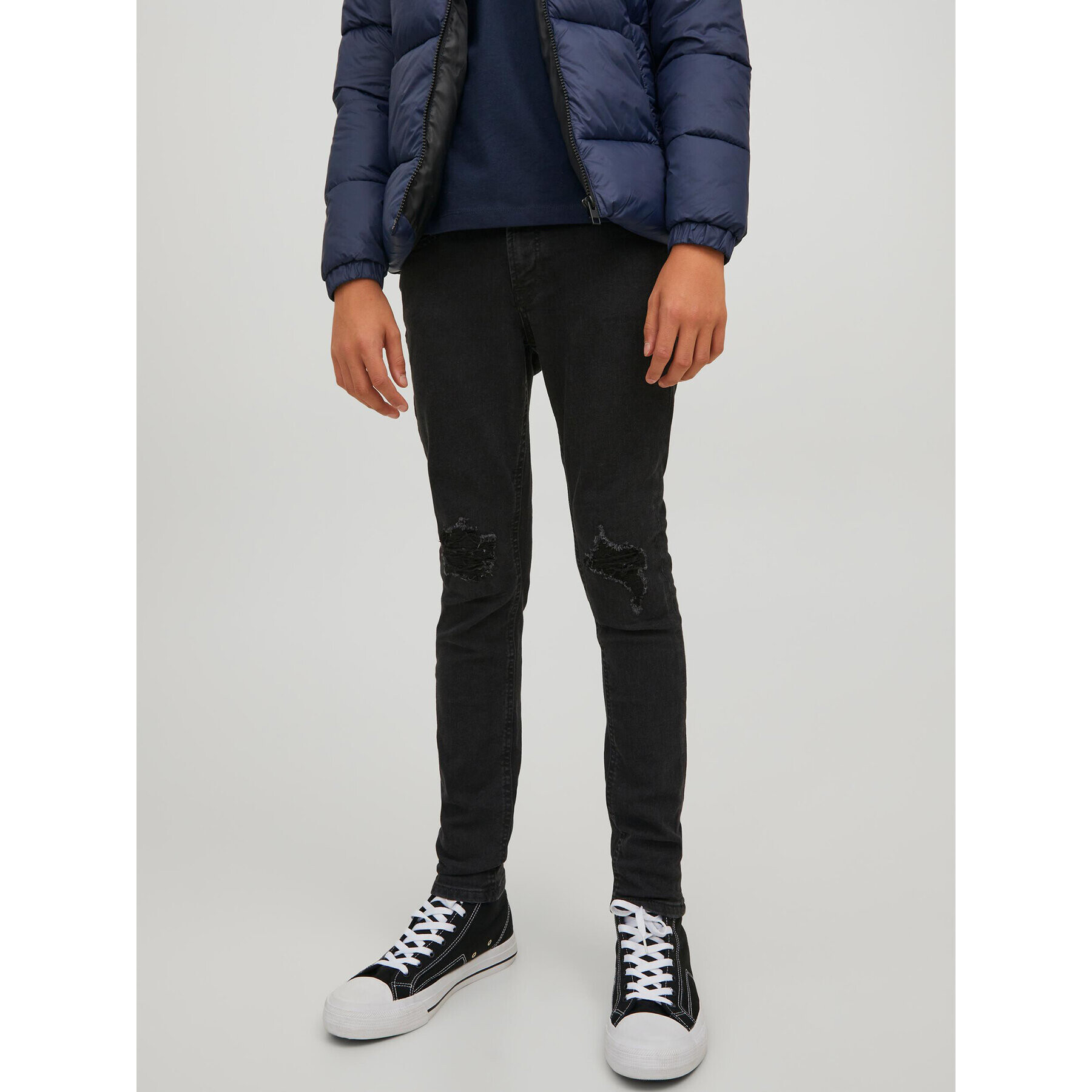 Jack&Jones Junior Farmer Liam 12213523 Fekete Skinny Fit - Pepit.hu