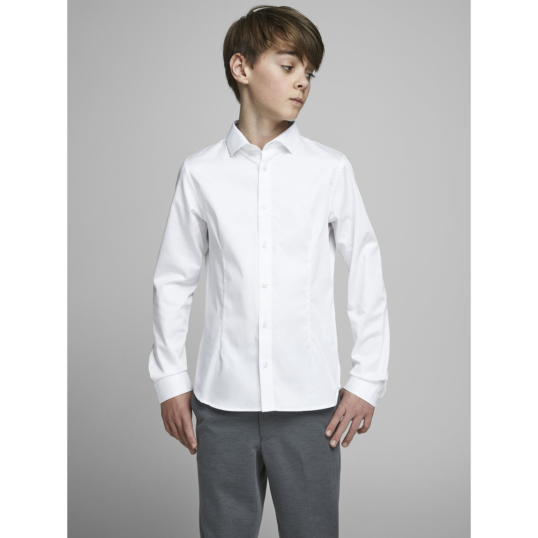 Jack&Jones Junior Ing Parma 12151620 Fehér Regular Fit - Pepit.hu