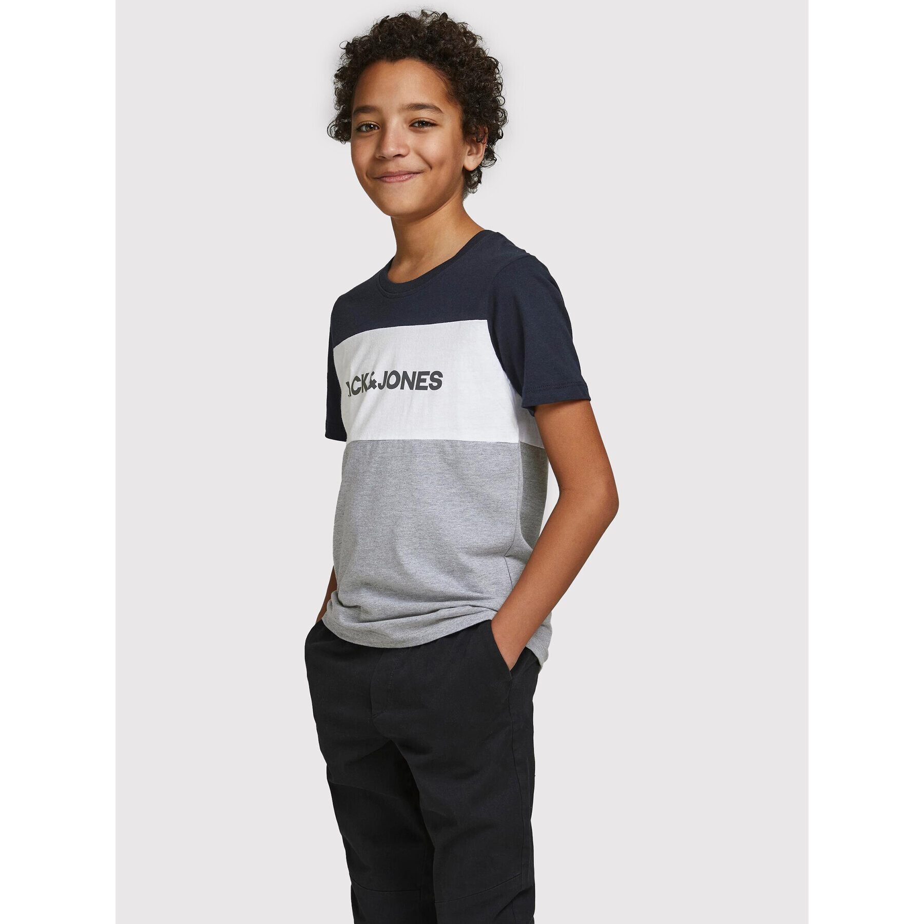 Jack&Jones Junior Jack&Jones Póló Logo Blocking 12174282 Színes Regular Fit - Pepit.hu