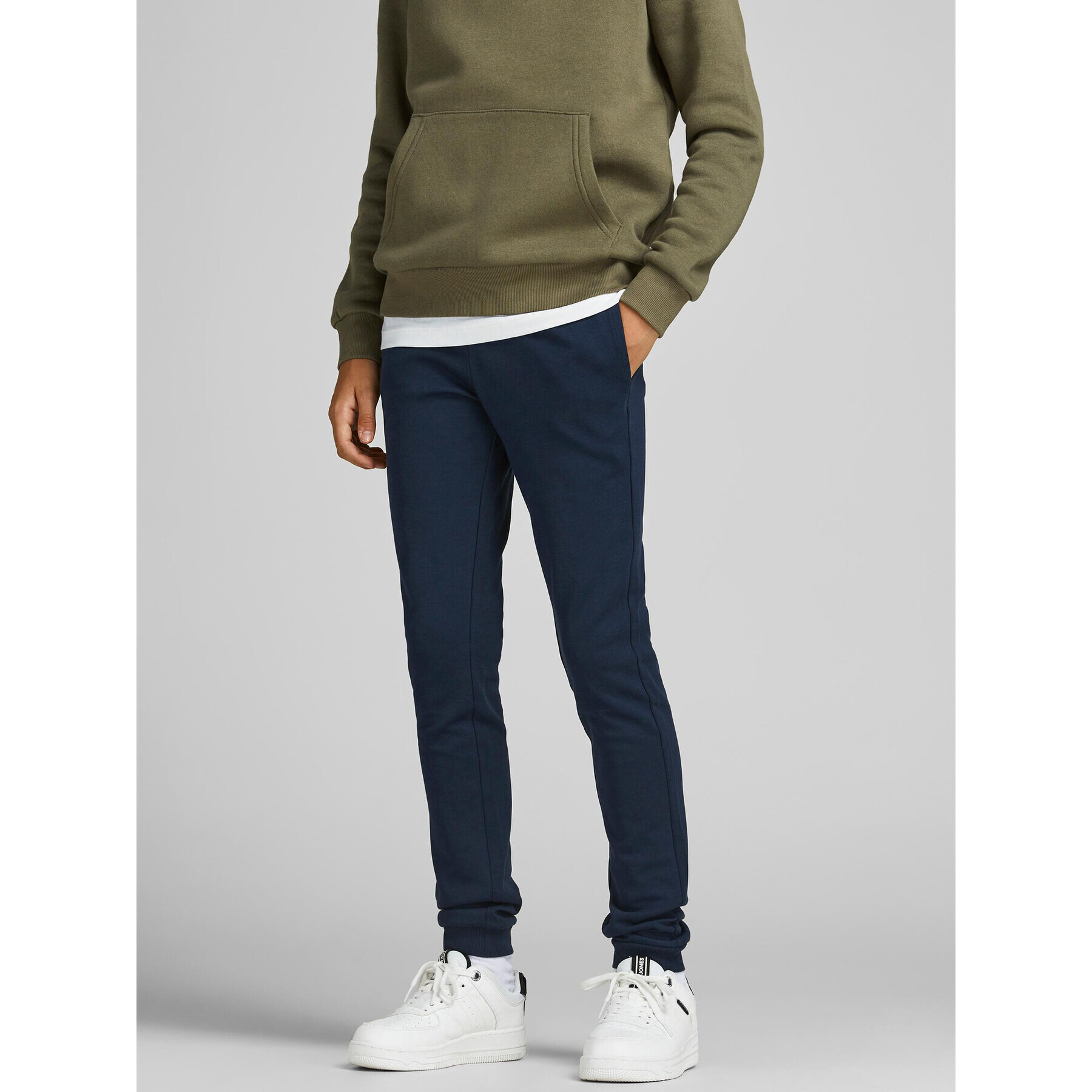 Jack&Jones Junior Melegítő alsó Basic 12190406 Sötétkék Regular Fit - Pepit.hu