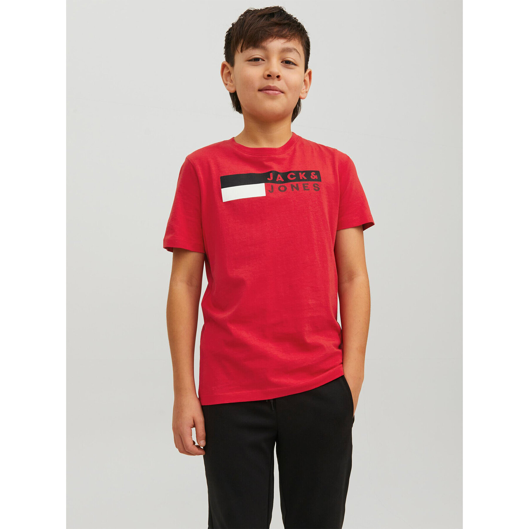 Jack&Jones Junior Póló 12231298 Piros Regular Fit - Pepit.hu