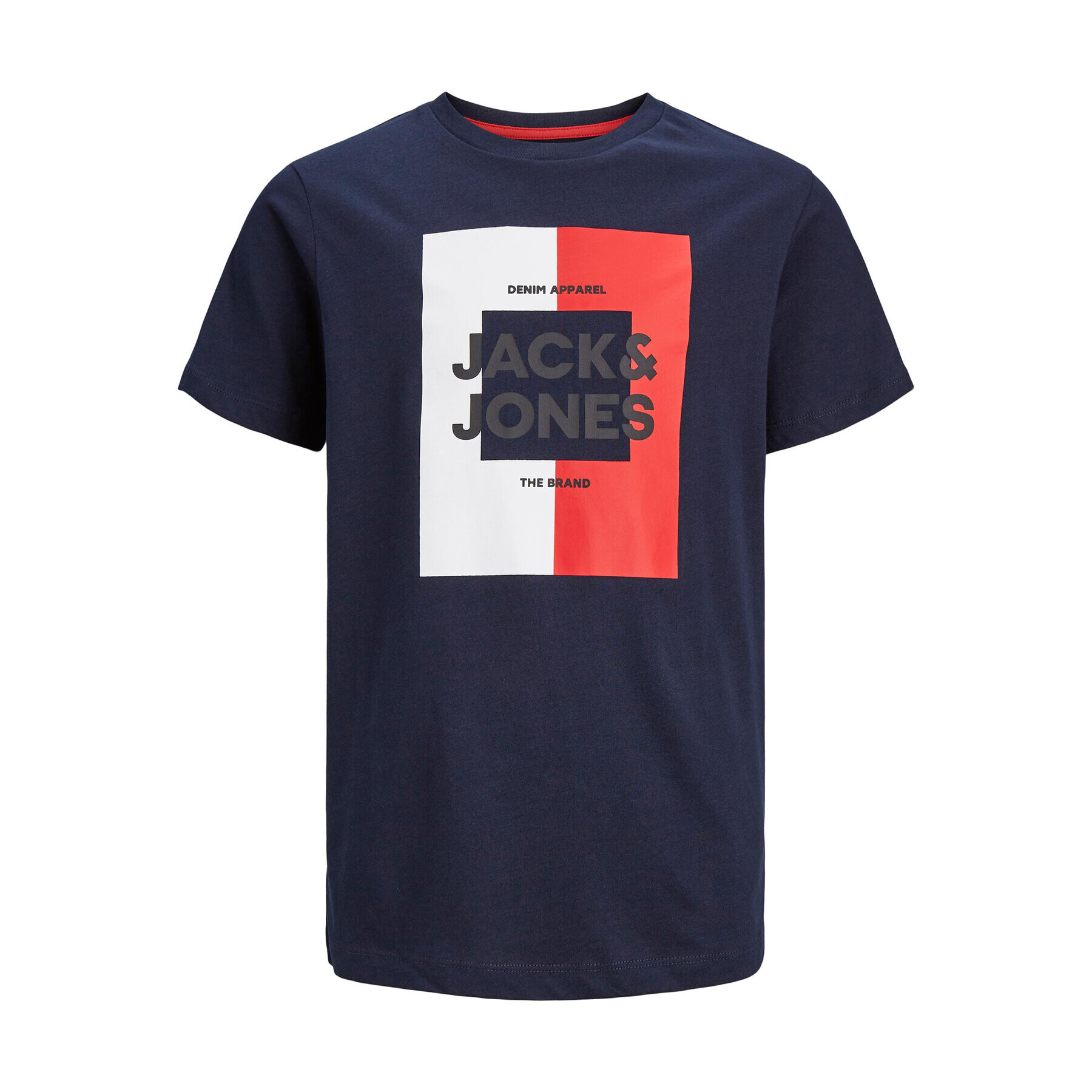 Jack&Jones Junior Póló 12237033 Sötétkék Regular Fit - Pepit.hu