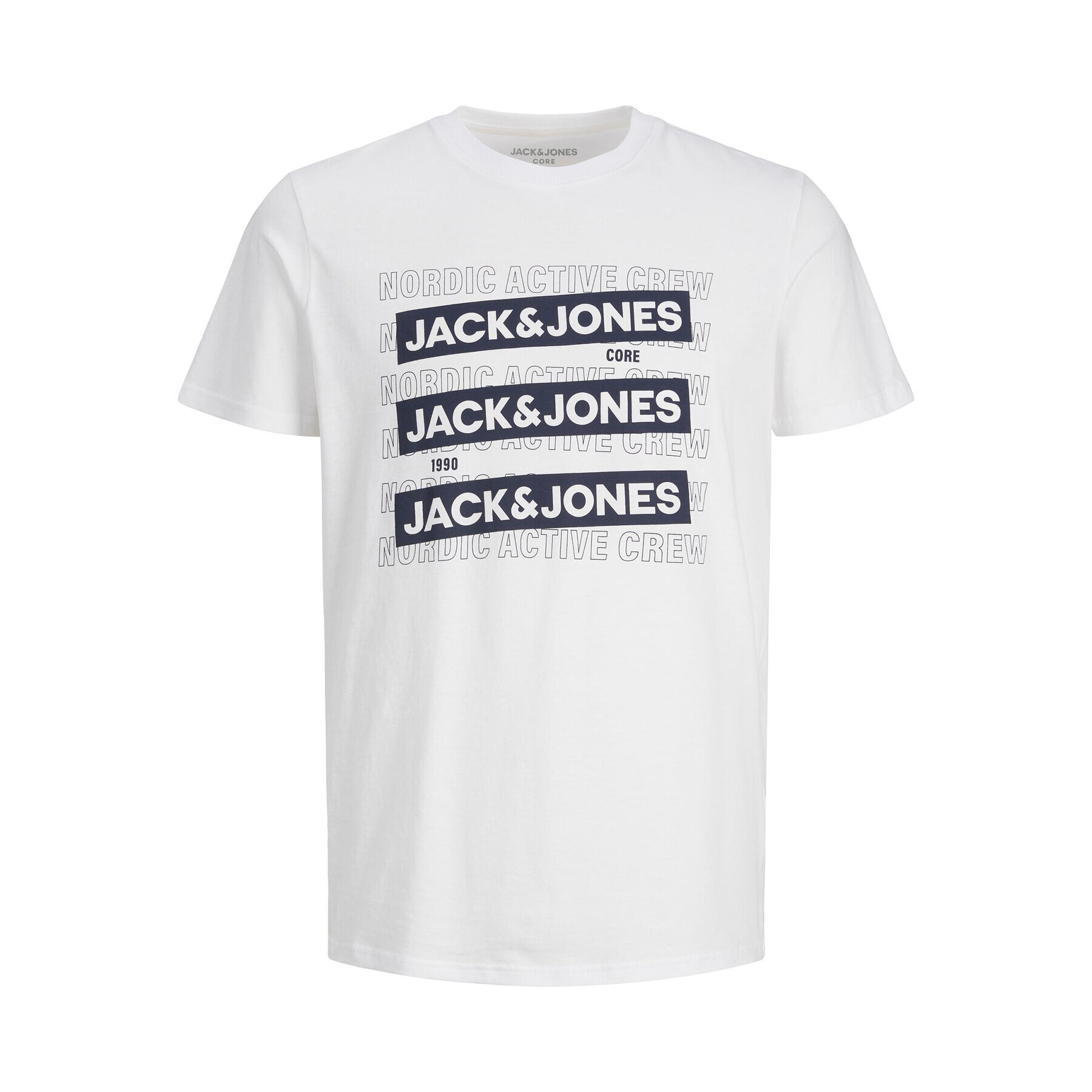 Jack&Jones Junior Póló 12242921 Fehér Standard Fit - Pepit.hu