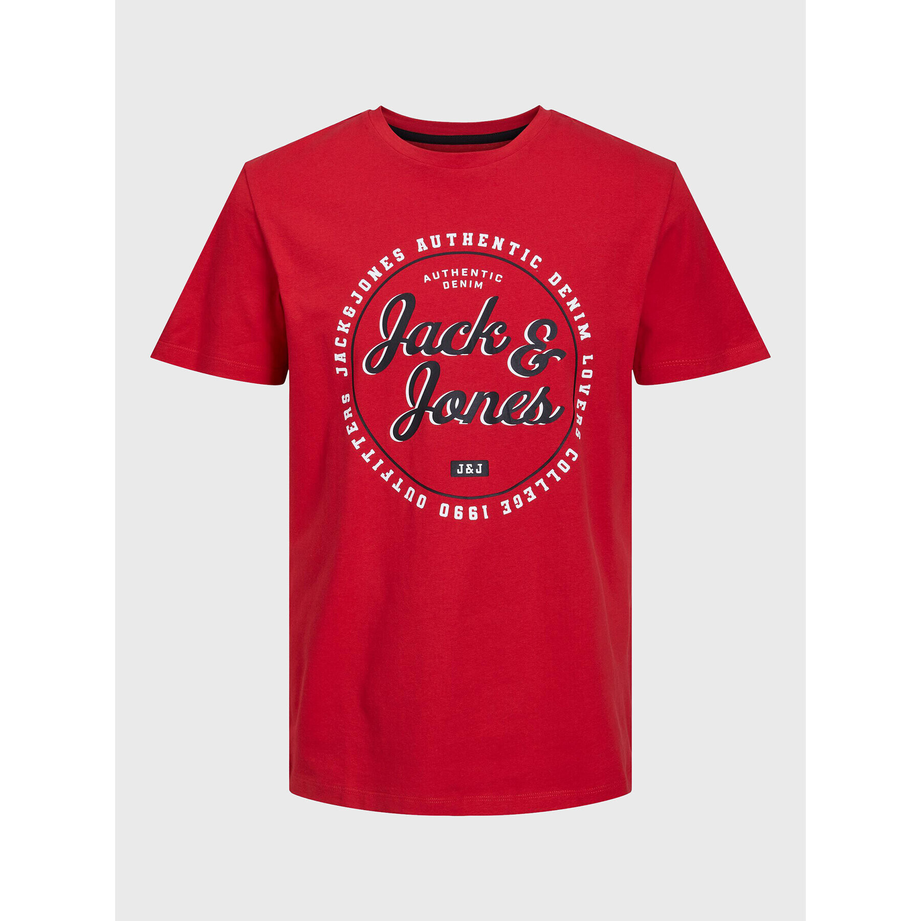 Jack&Jones Junior Póló Andy 12224087 Piros Regular Fit - Pepit.hu