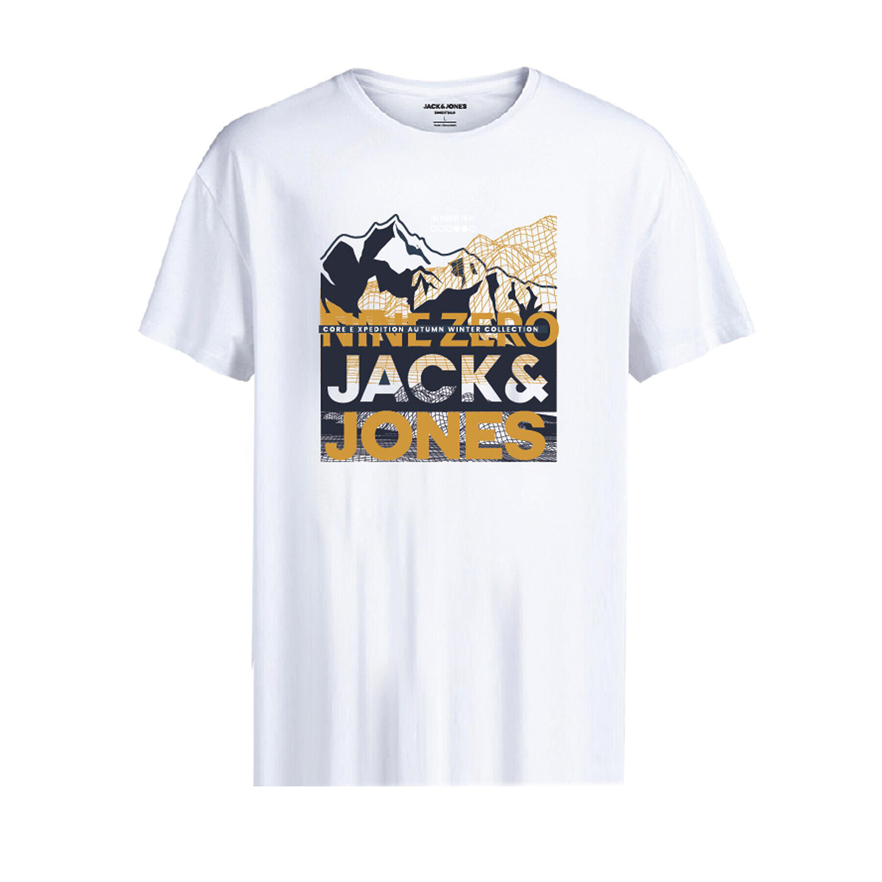 Jack&Jones Junior Póló Booster 12226498 Fehér Regular Fit - Pepit.hu