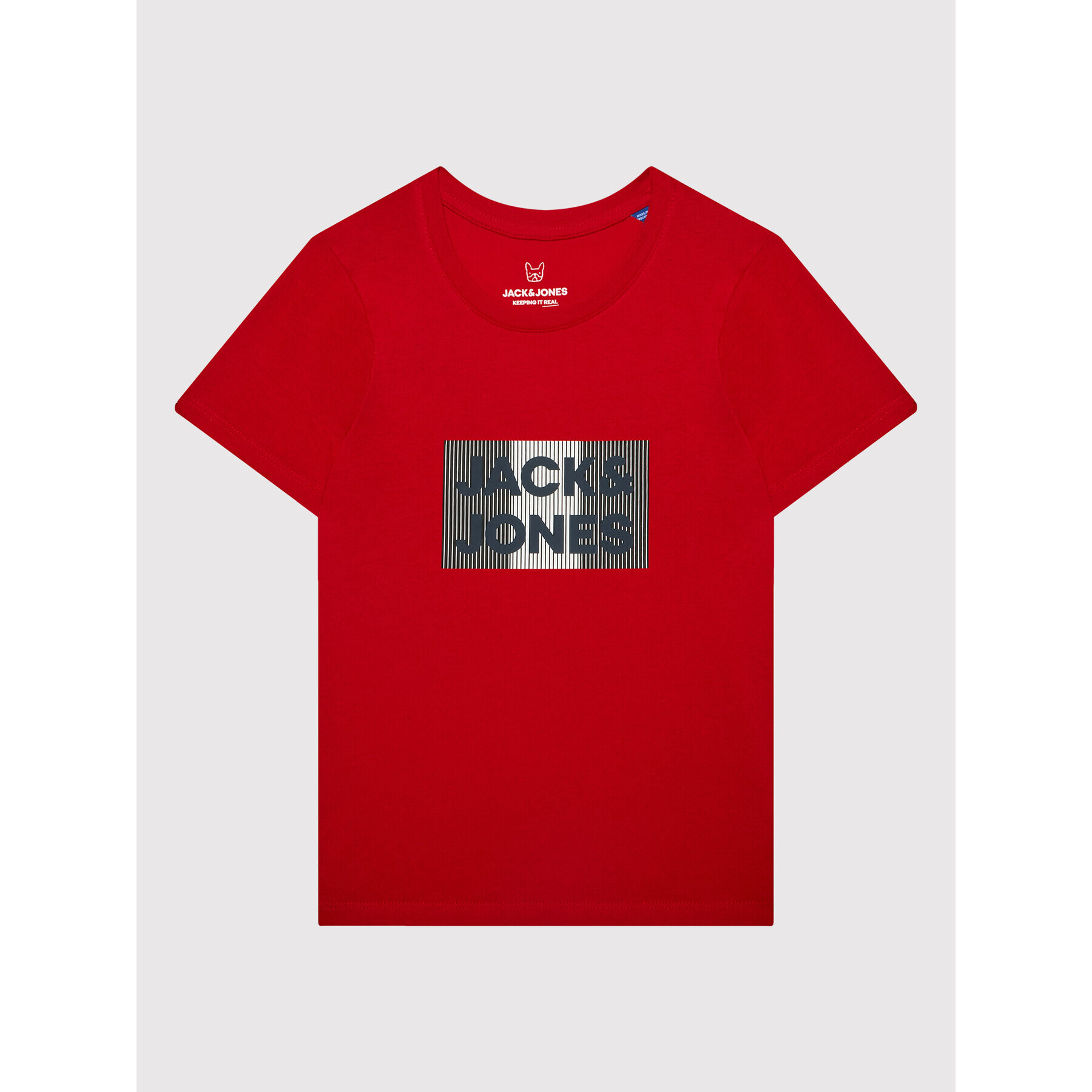 Jack&Jones Junior Póló Corp Logo 12152730 Piros Regular Fit - Pepit.hu