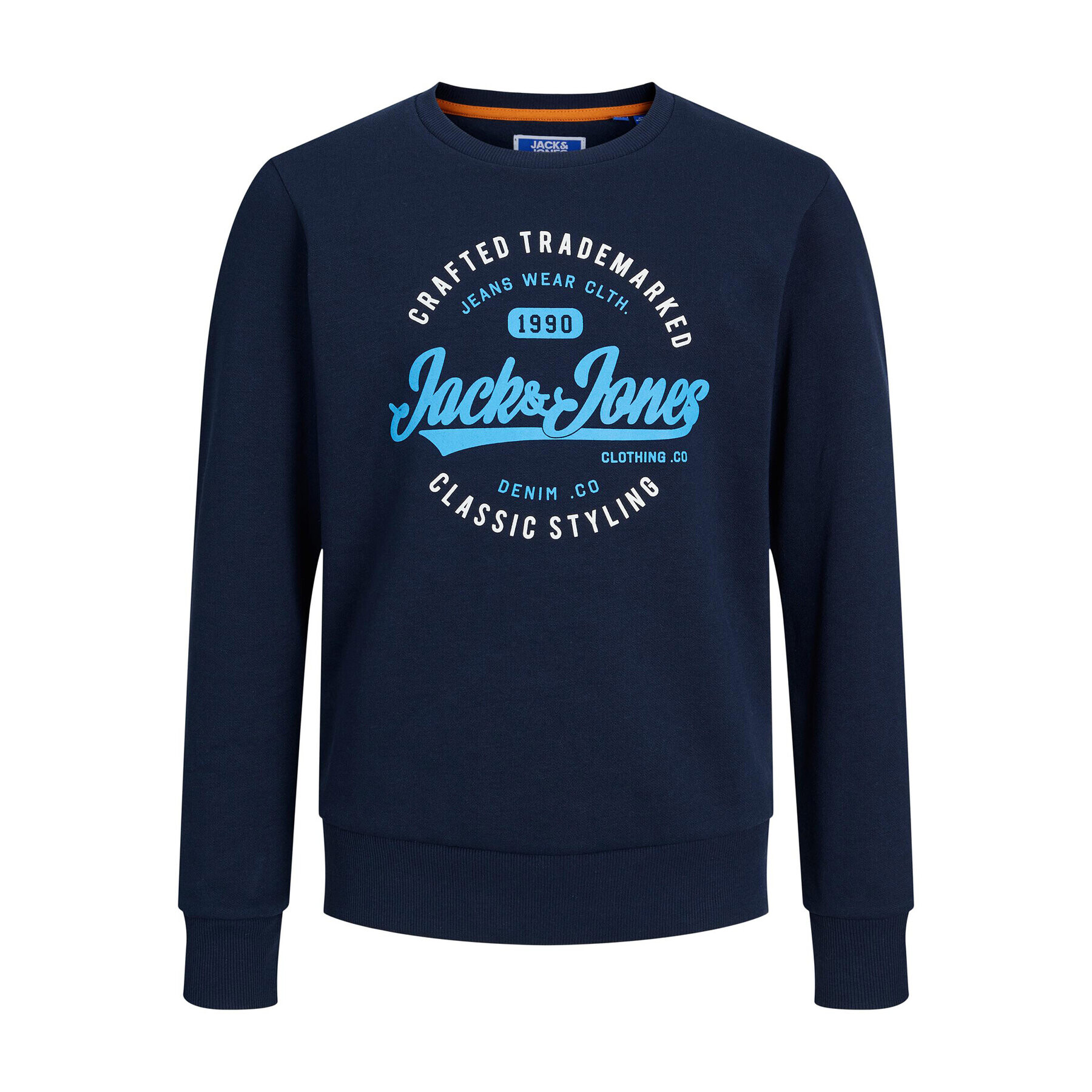 Jack&Jones Junior Pulóver 12237110 Sötétkék Regular Fit - Pepit.hu