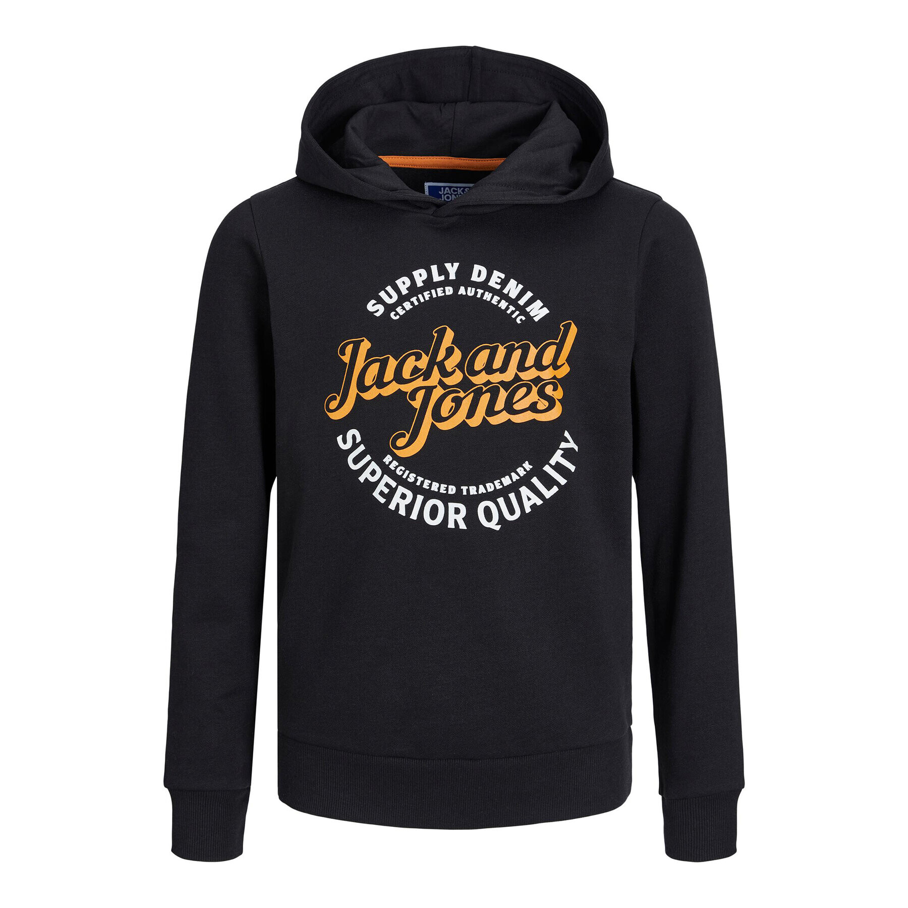 Jack&Jones Junior Pulóver 12237112 Fekete Regular Fit - Pepit.hu