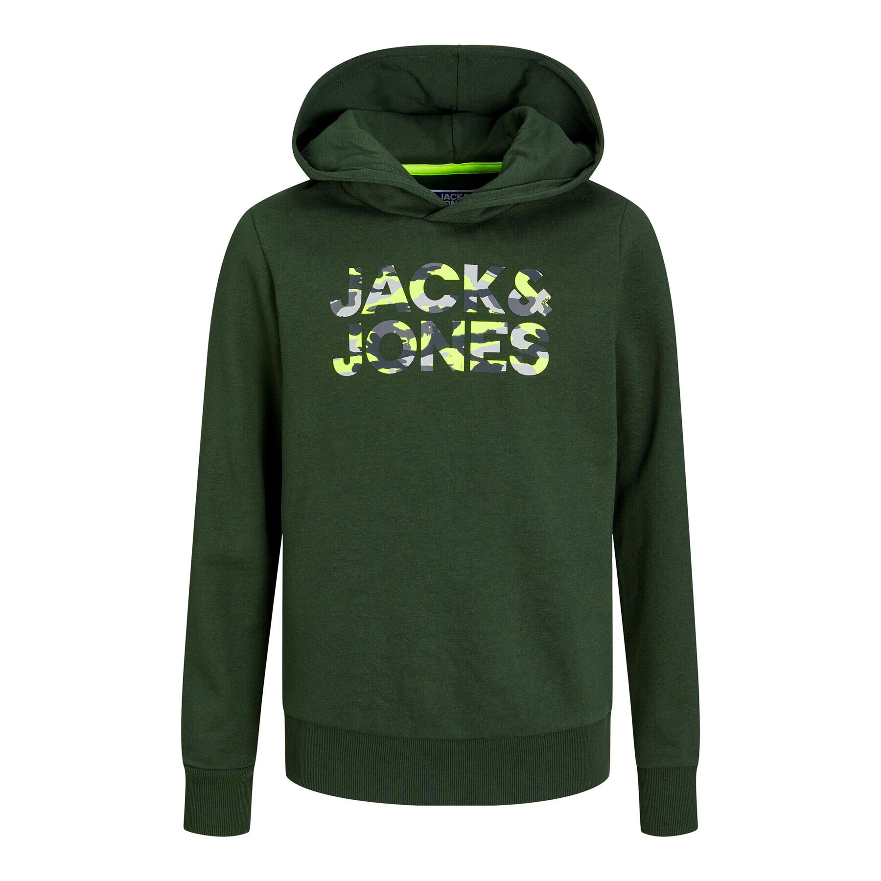 Jack&Jones Junior Pulóver 12237172 Zöld Regular Fit - Pepit.hu