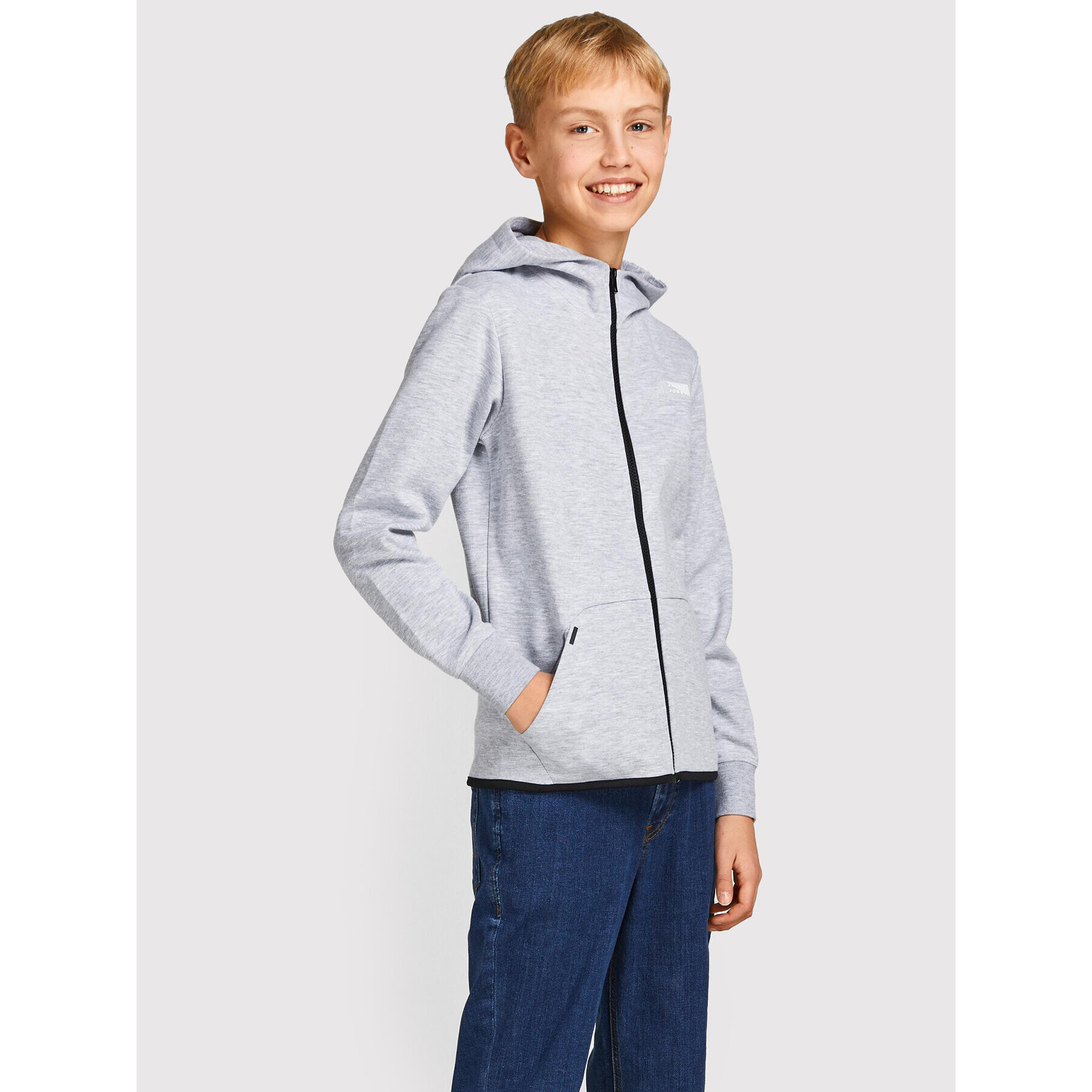 Jack&Jones Junior Pulóver Coair 12192600 Szürke Regular Fit - Pepit.hu