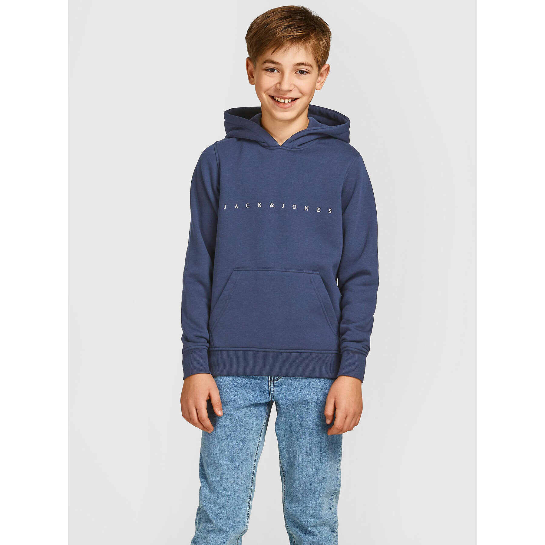 Jack&Jones Junior Pulóver Copenhagen 2214983 Sötétkék Regular Fit - Pepit.hu